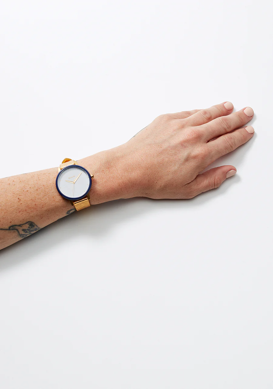 16mm Pineapple Leather Band - Gold Foil - Image 6