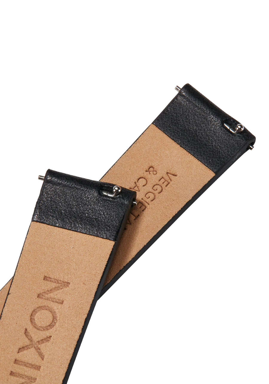 16mm Veg Tanned Leather Band - Black - Image 4