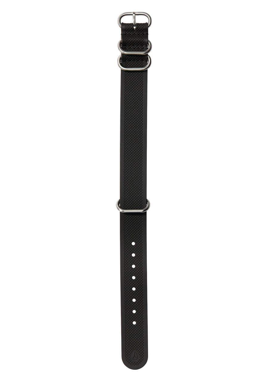 20mm FKM Rubber One Piece Band - Black