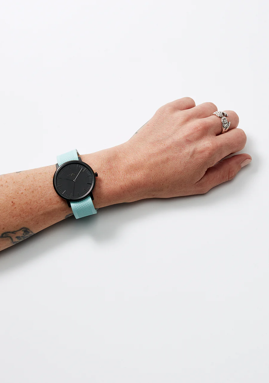 20mm FKM Rubber One Piece Band - Ocean Blue - Image 5