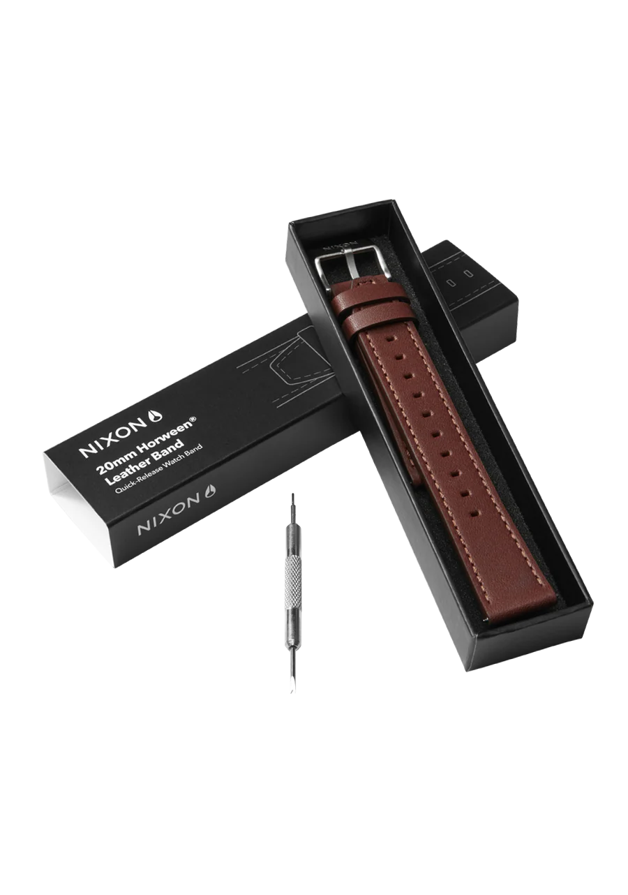 20mm Horween Leather Band - Brown - Image 3