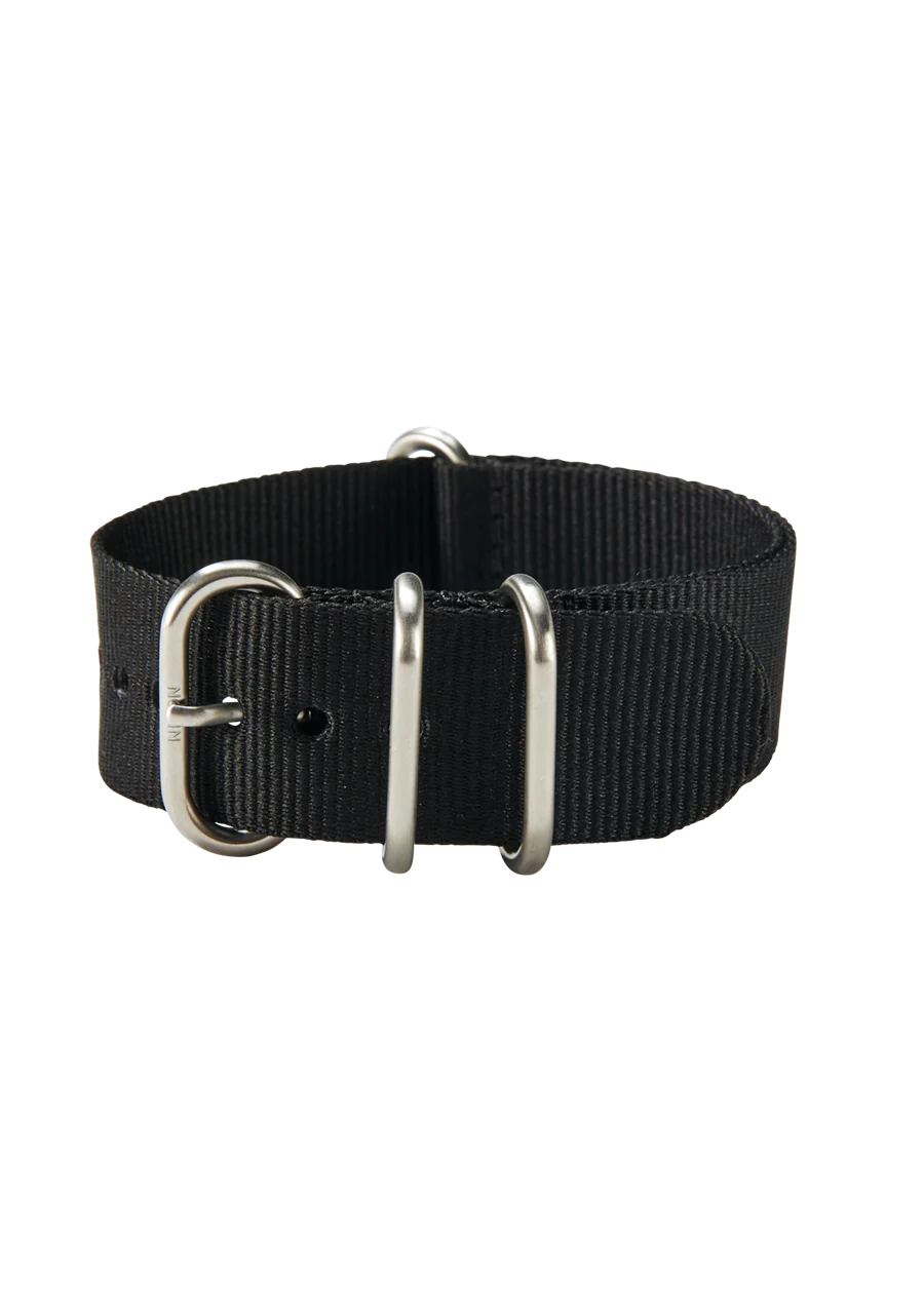 20mm Nylon #TIDE One Piece Band - Black - Image 2