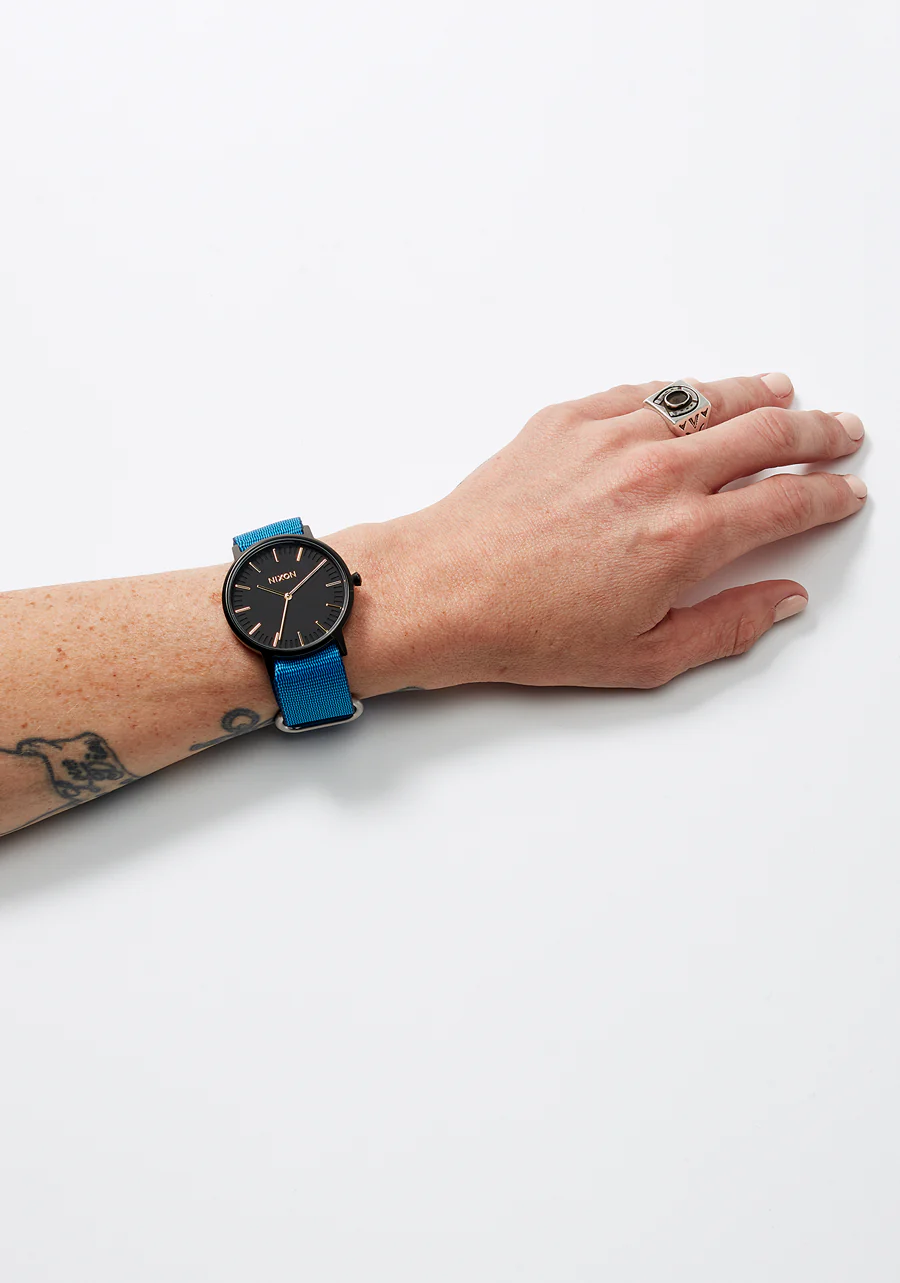 20mm Nylon #TIDE One Piece Band - Navy / Blue - Image 6