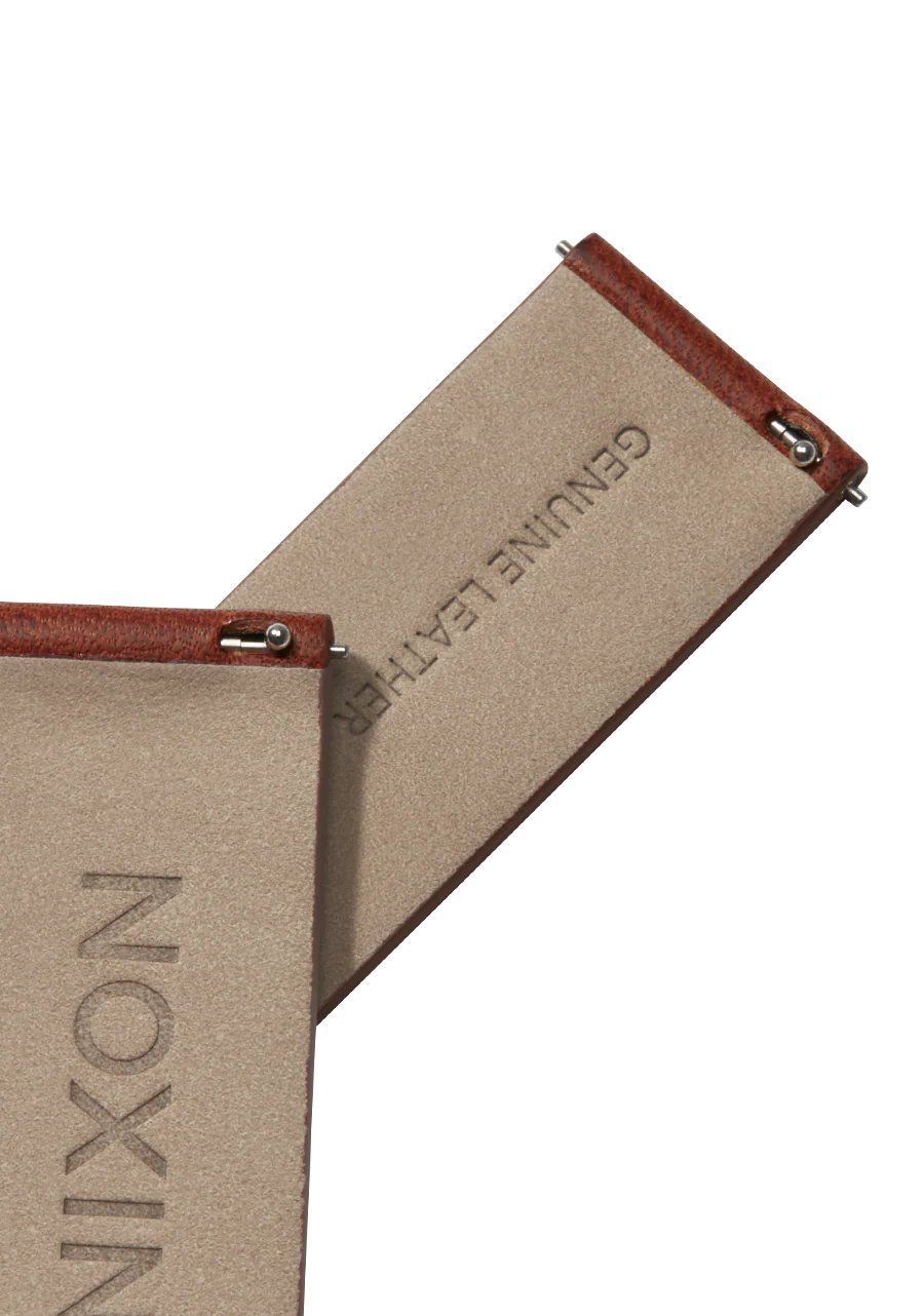20mm Veg Tanned Leather Band - Brown - Image 3