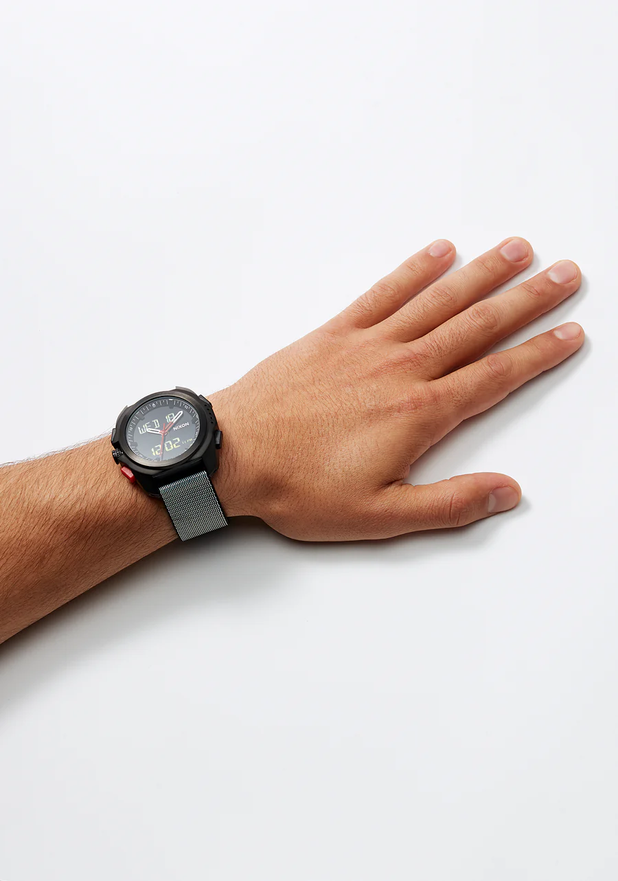 23mm Nylon #TIDE Band - Black / Silver - Image 6