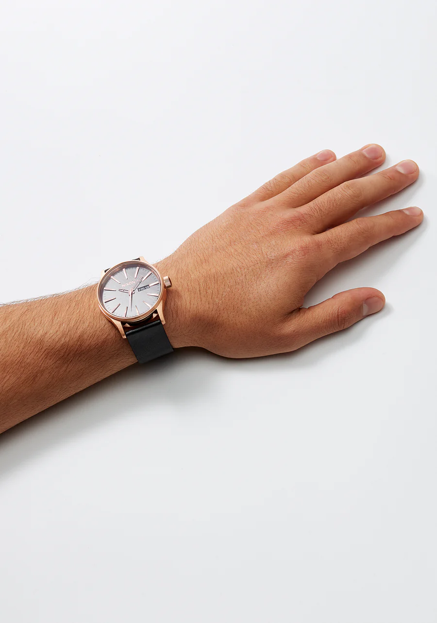 23mm Veg Tanned Leather Band - Black - Image 6