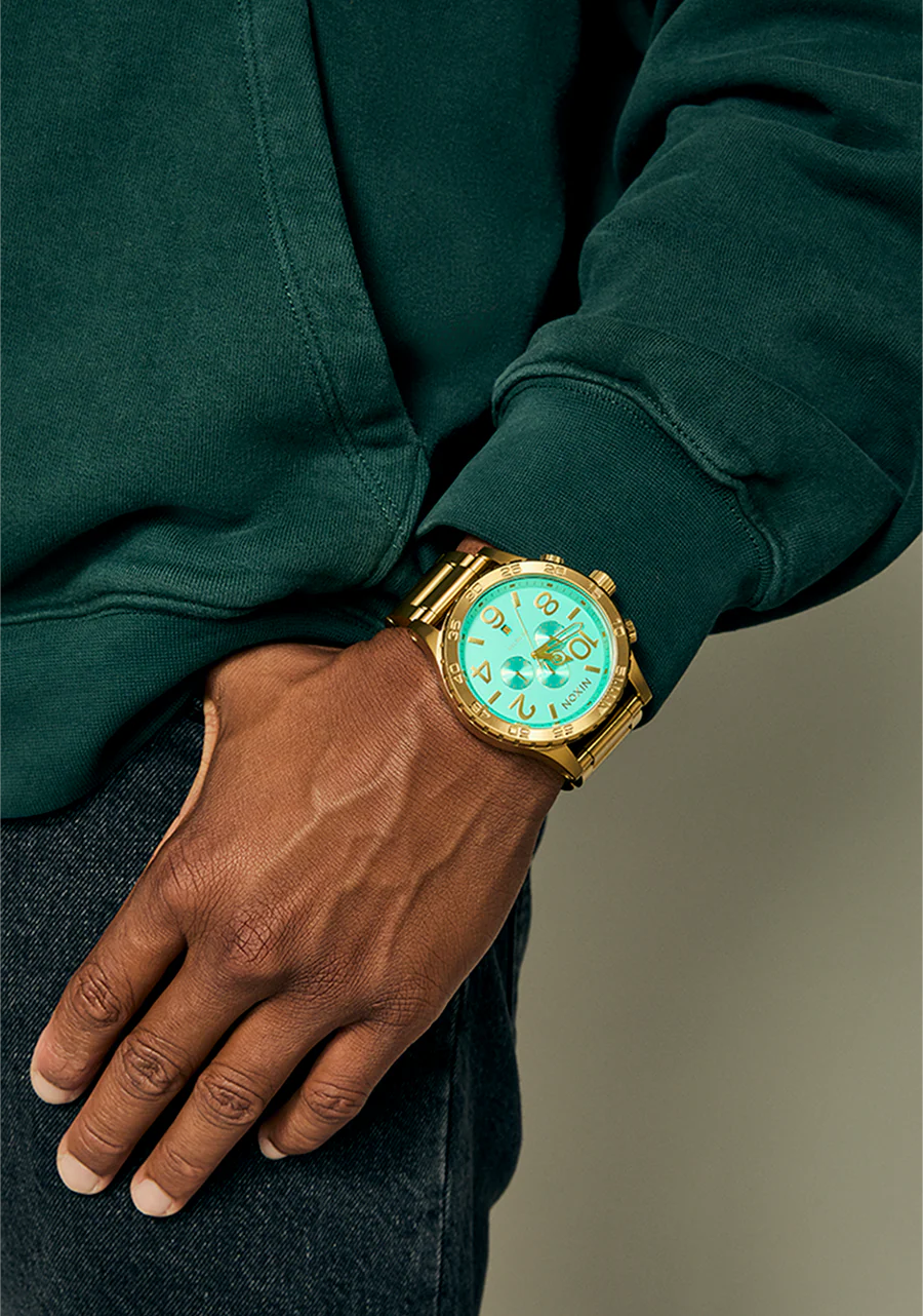 51-30 Chrono - Gold / Turquoise / Gold - Image 9