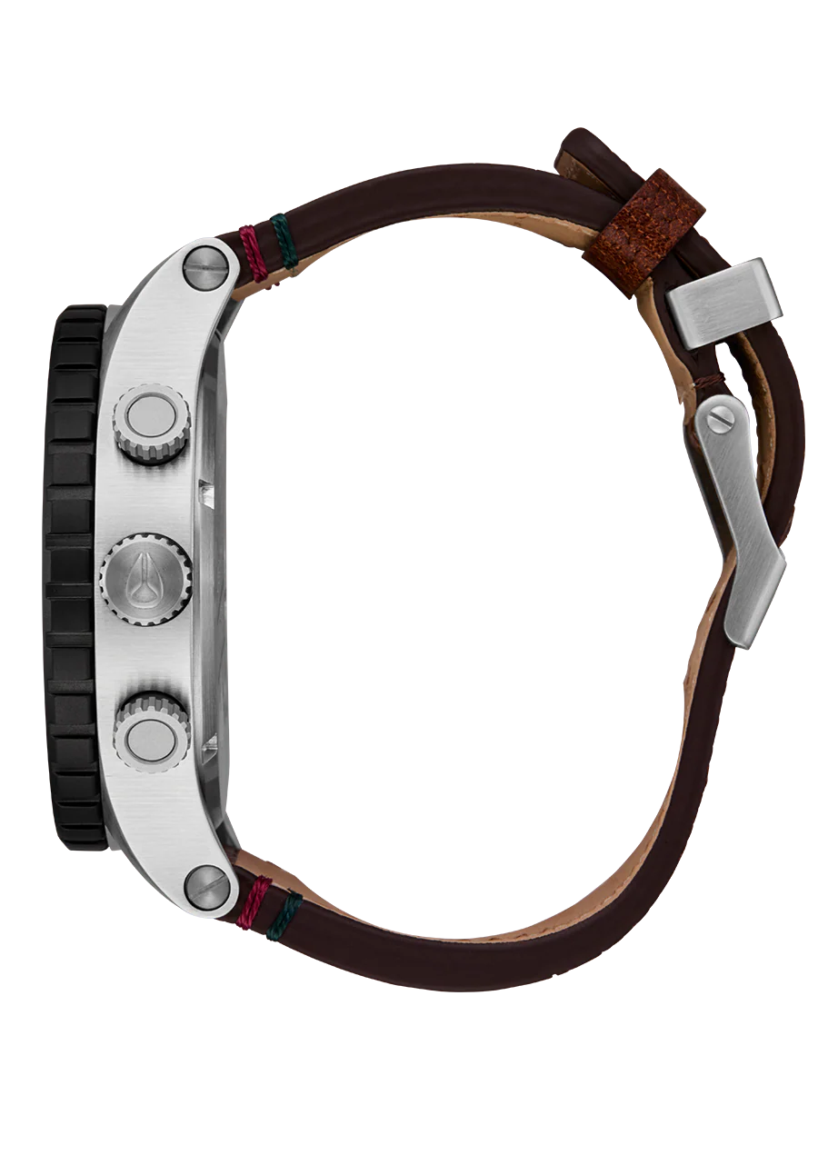 51-30 Chrono Leather - Silver / Rosewood / Chocolate - Image 3