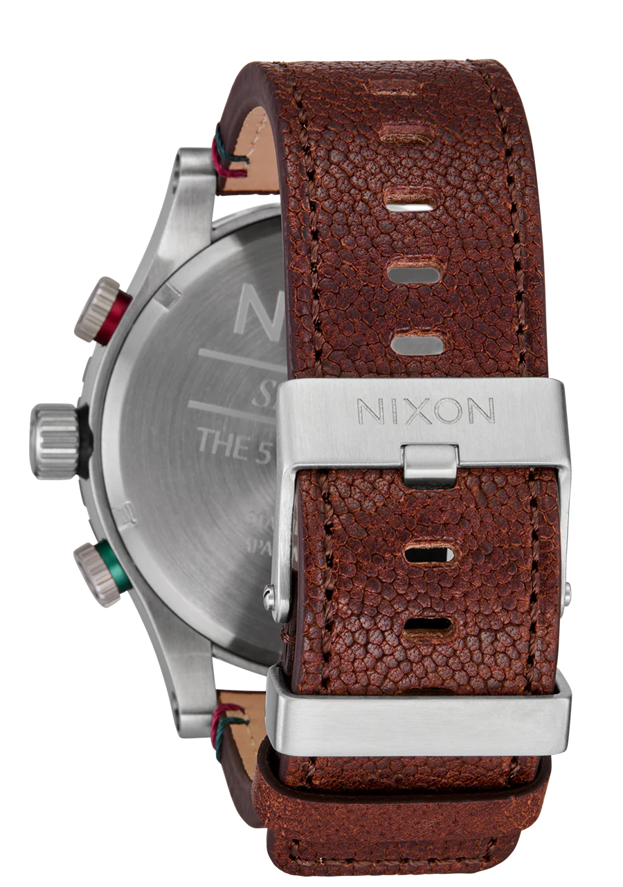 51-30 Chrono Leather - Silver / Rosewood / Chocolate - Image 4