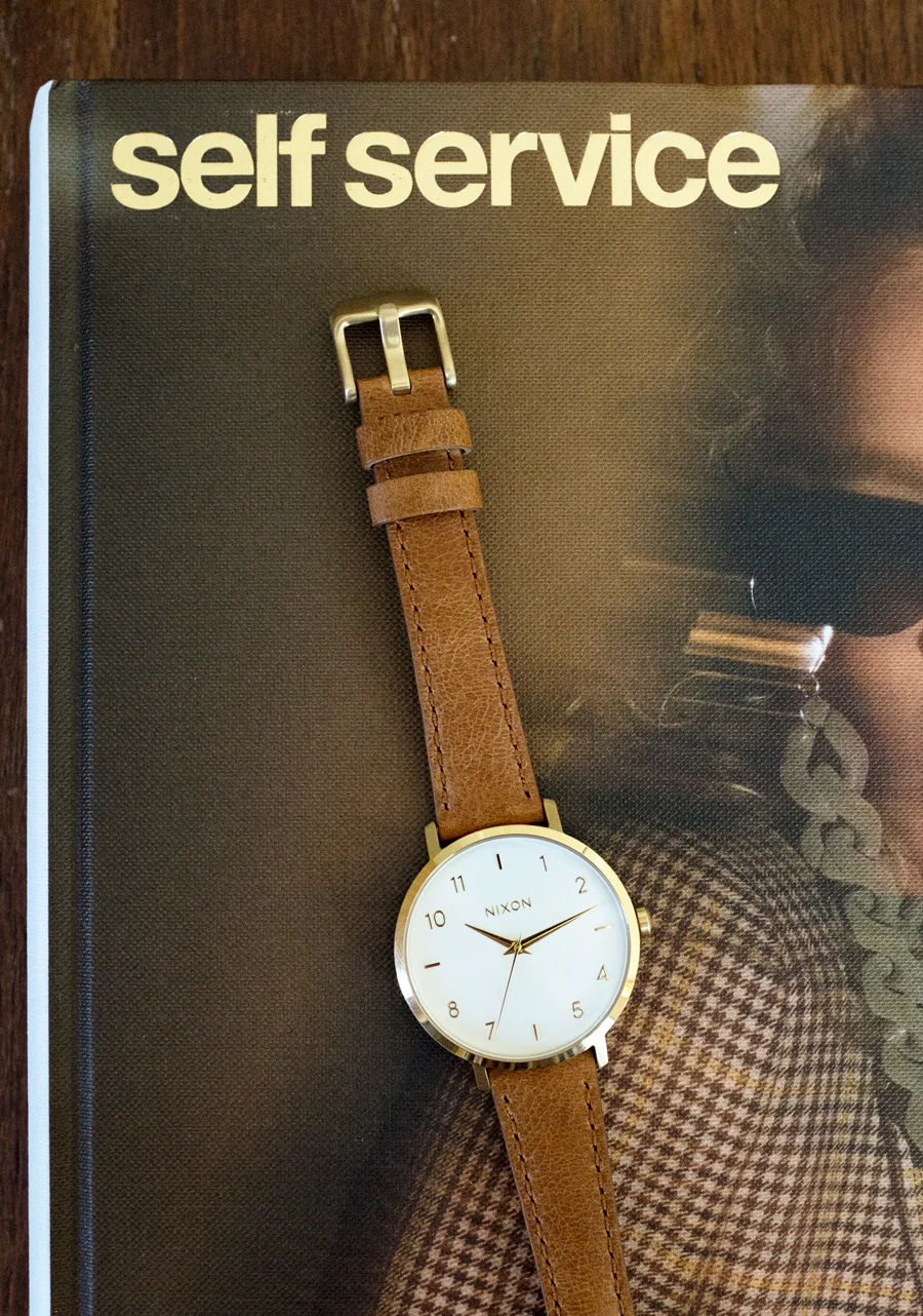 Arrow Leather - Gold / White / Saddle - Image 8