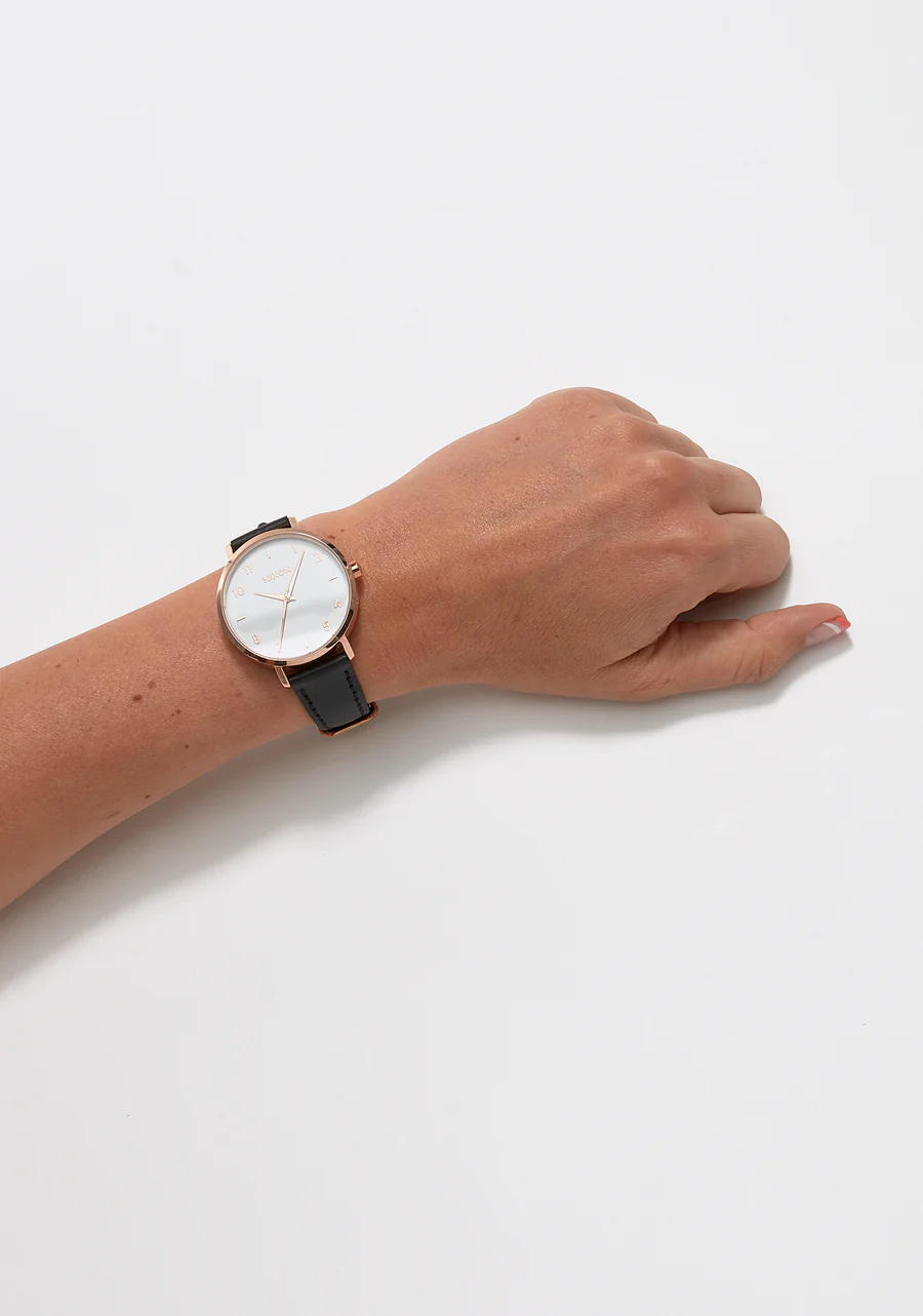 Arrow Leather - Rose Gold / White / Black - Image 5