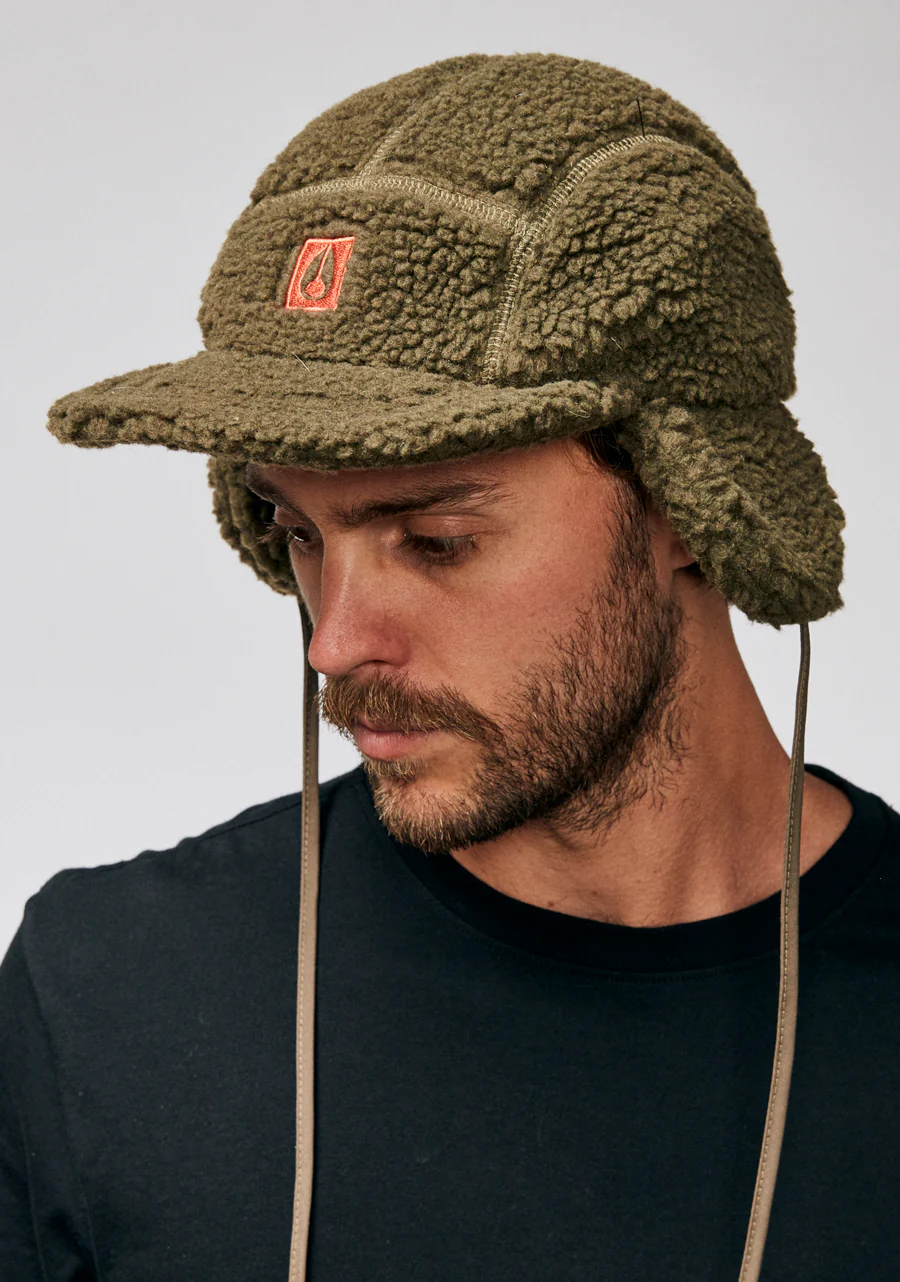 Babs Earflap Cap - Olive - Image 3