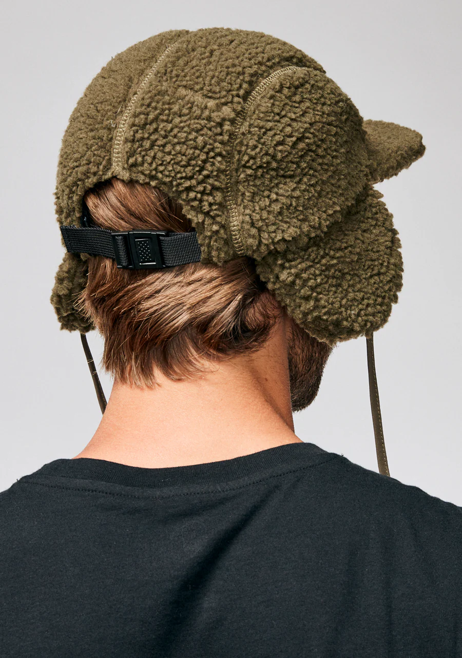 Babs Earflap Cap - Olive - Image 4