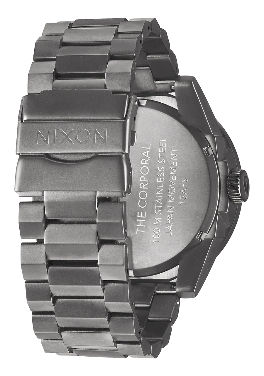 Corporal Stainless Steel - Gunmetal / Blue Crystal - Image 3