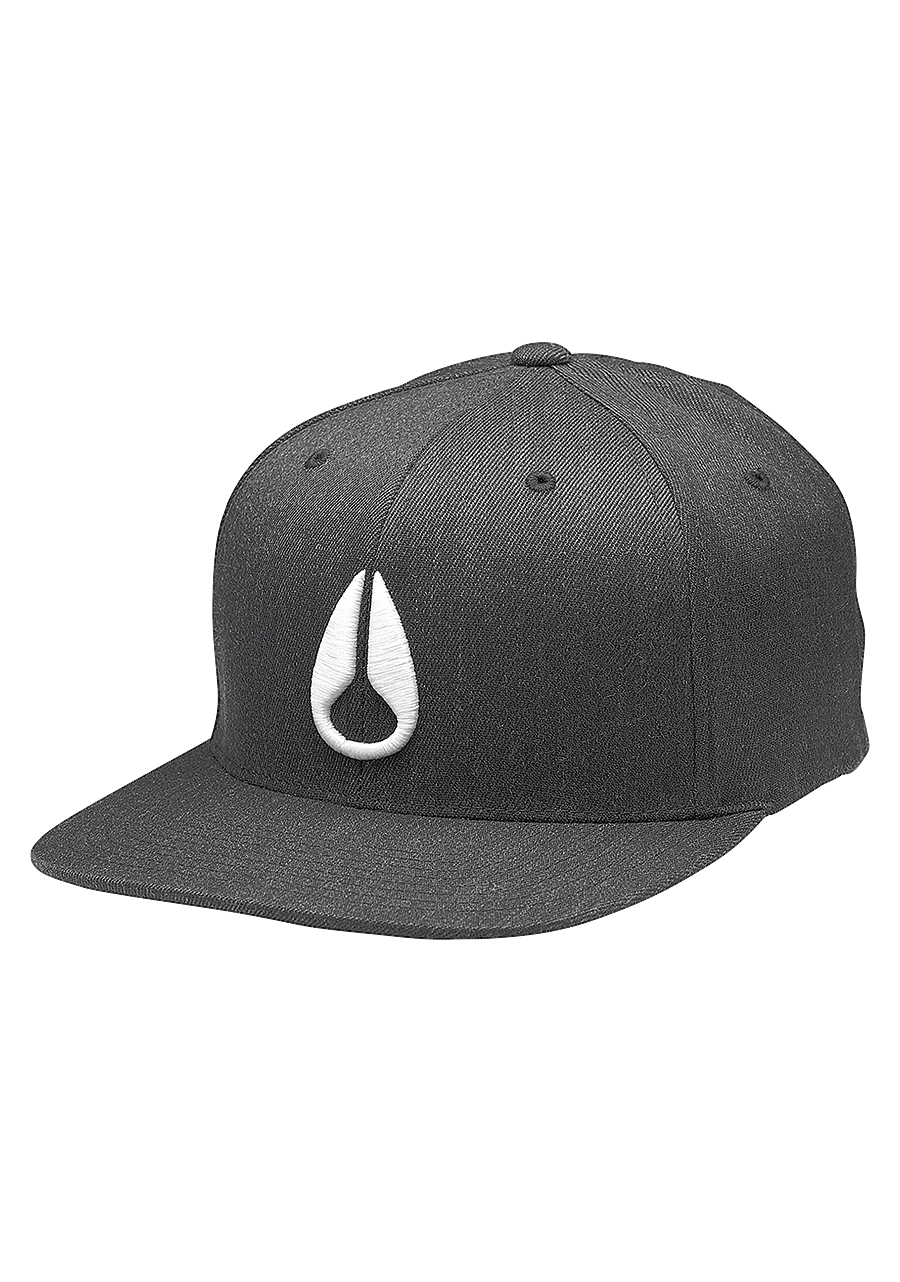 Deep Down Flexfit Athletic Fit Hat - Black Heather / White