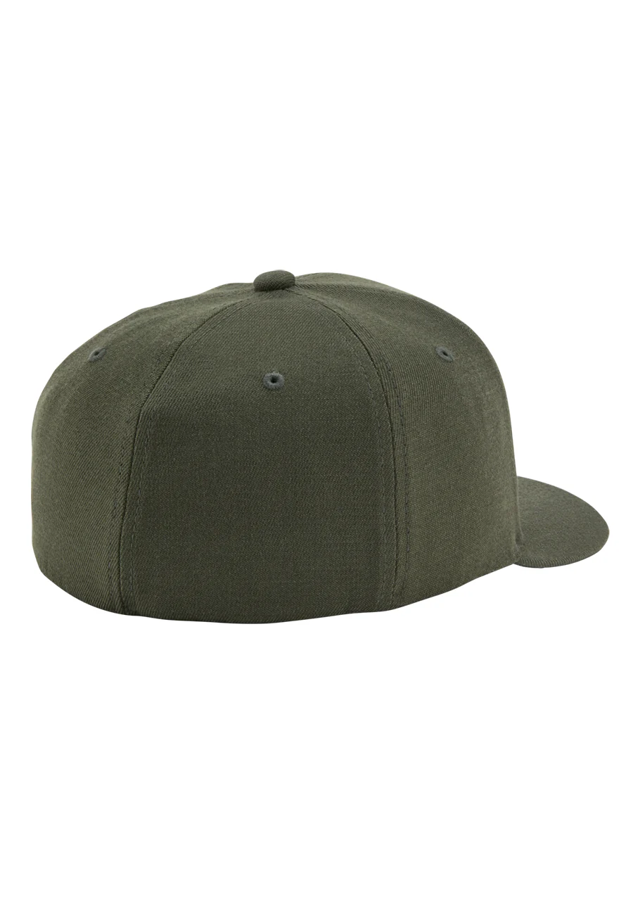 Deep Down Flexfit Athletic Fit Hat - Olive / Black - Image 2
