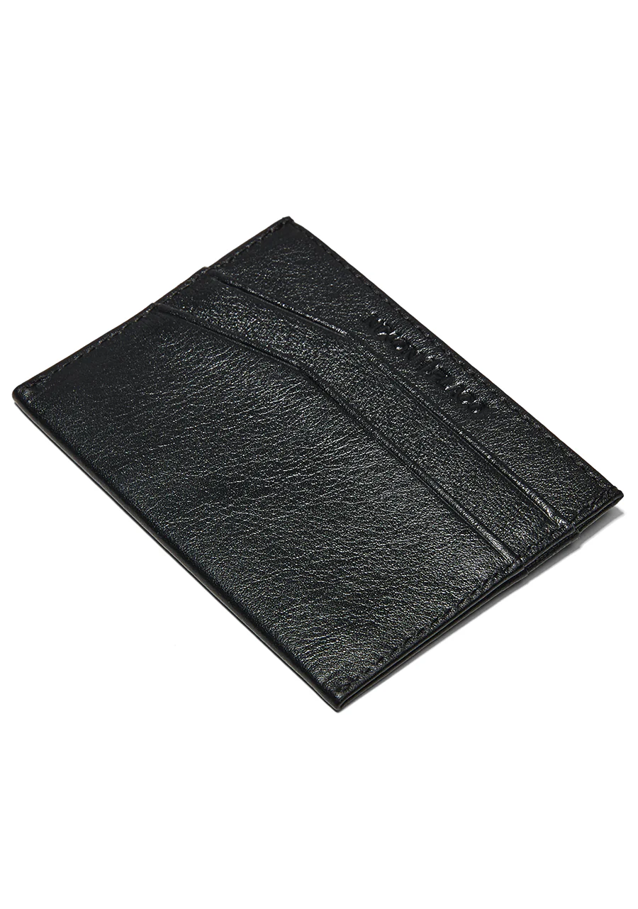 Flaco Leather Card Wallet - Black - Image 3