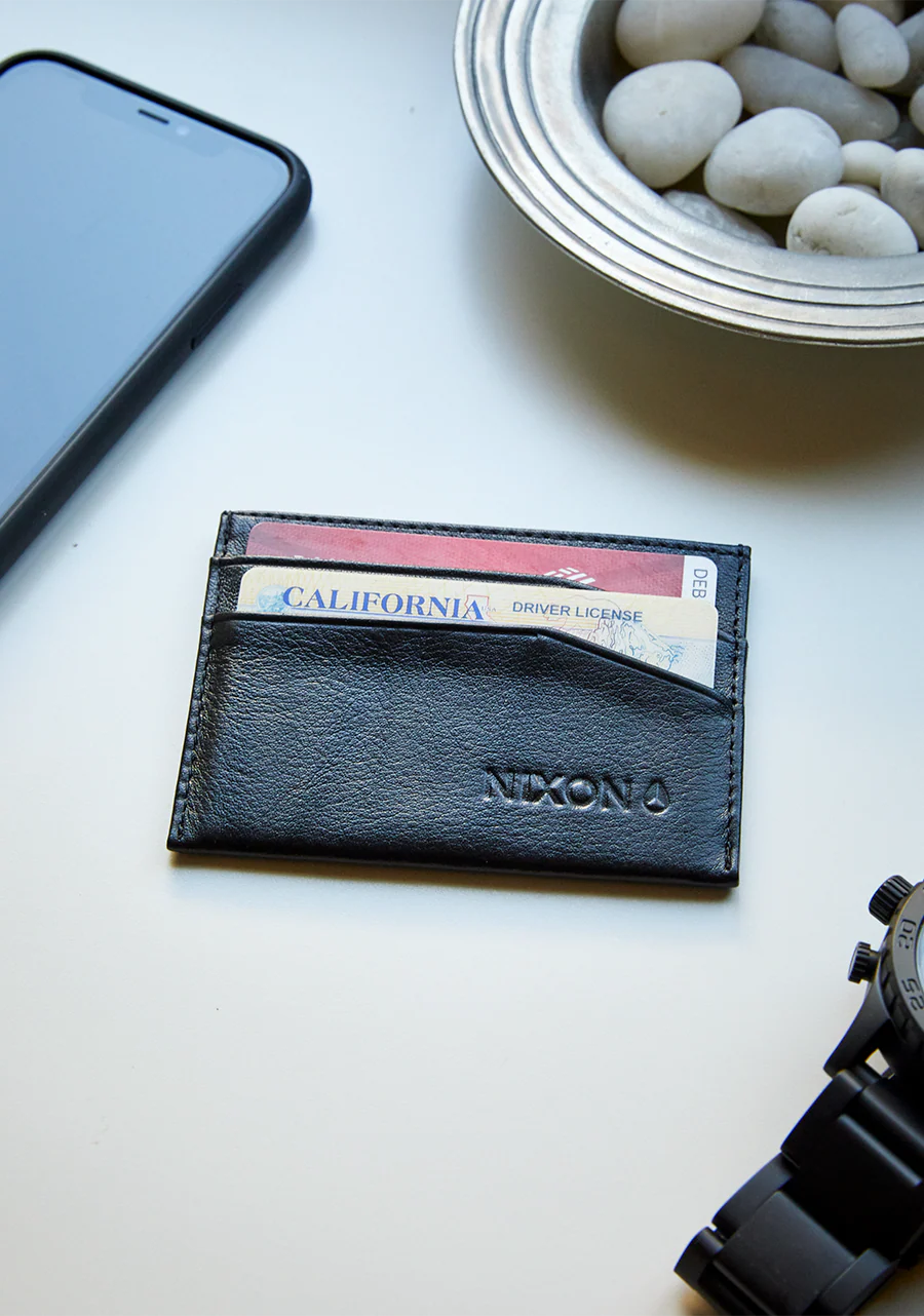 Flaco Leather Card Wallet - Black - Image 4
