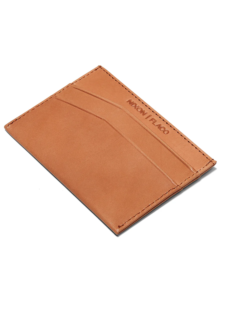 Flaco Leather Card Wallet - Tan - Image 3