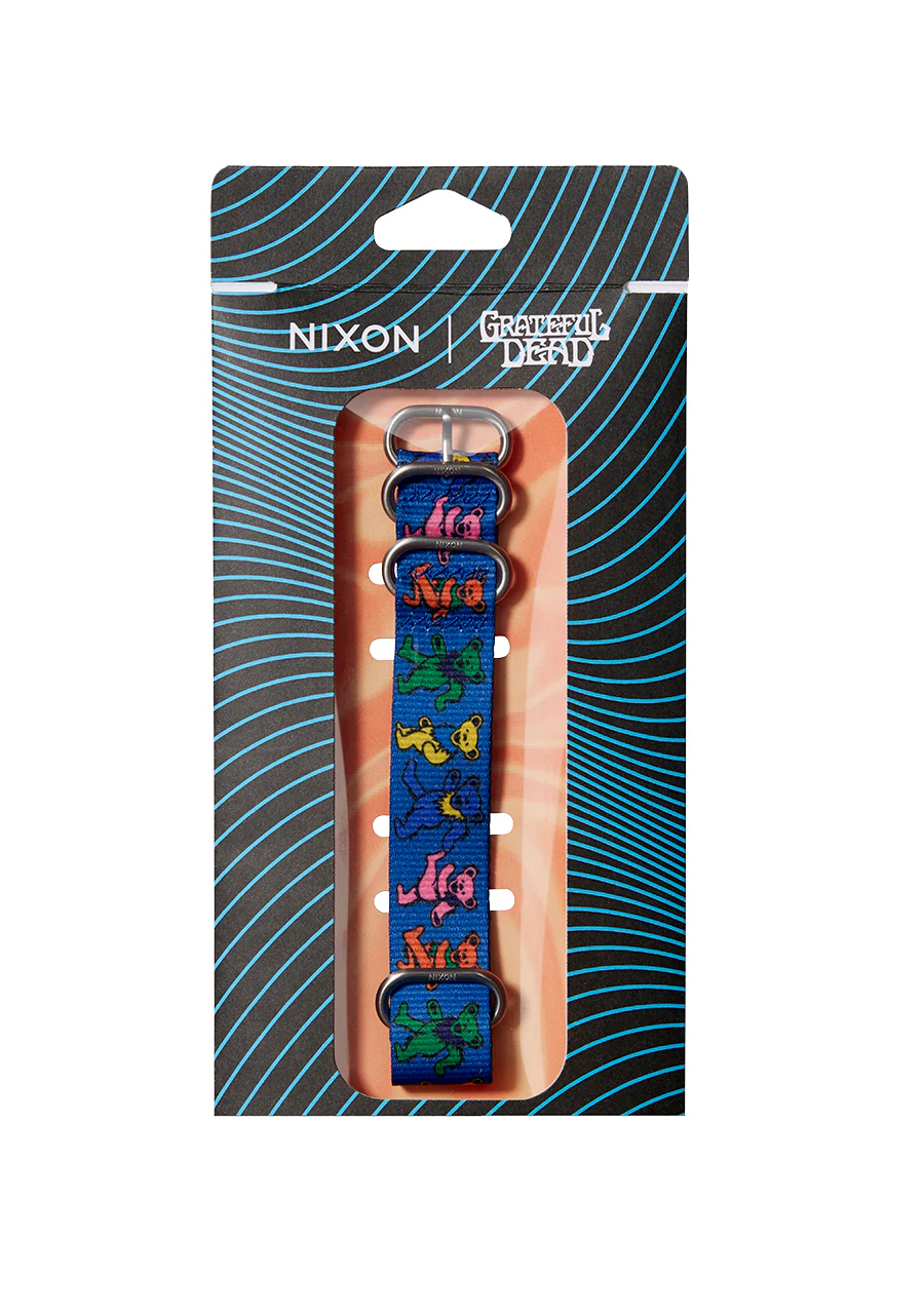 Grateful Dead 20mm Recycled NATO Band - Blue / Dancing Bears - Image 3