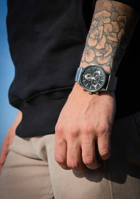 Grateful Dead Sentry Chrono - Silver / Black - Image 7