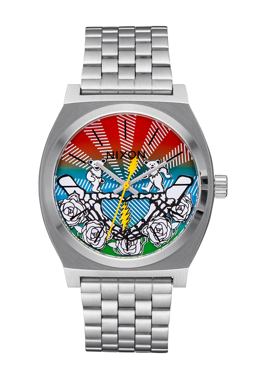 Grateful Dead Time Teller - All Silver / Bears / Roses