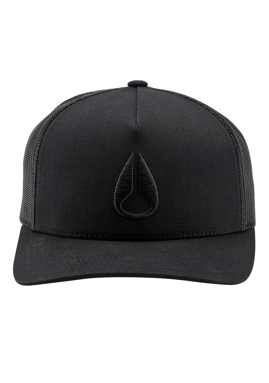Iconed Trucker Hat - Black / Black - Image 3