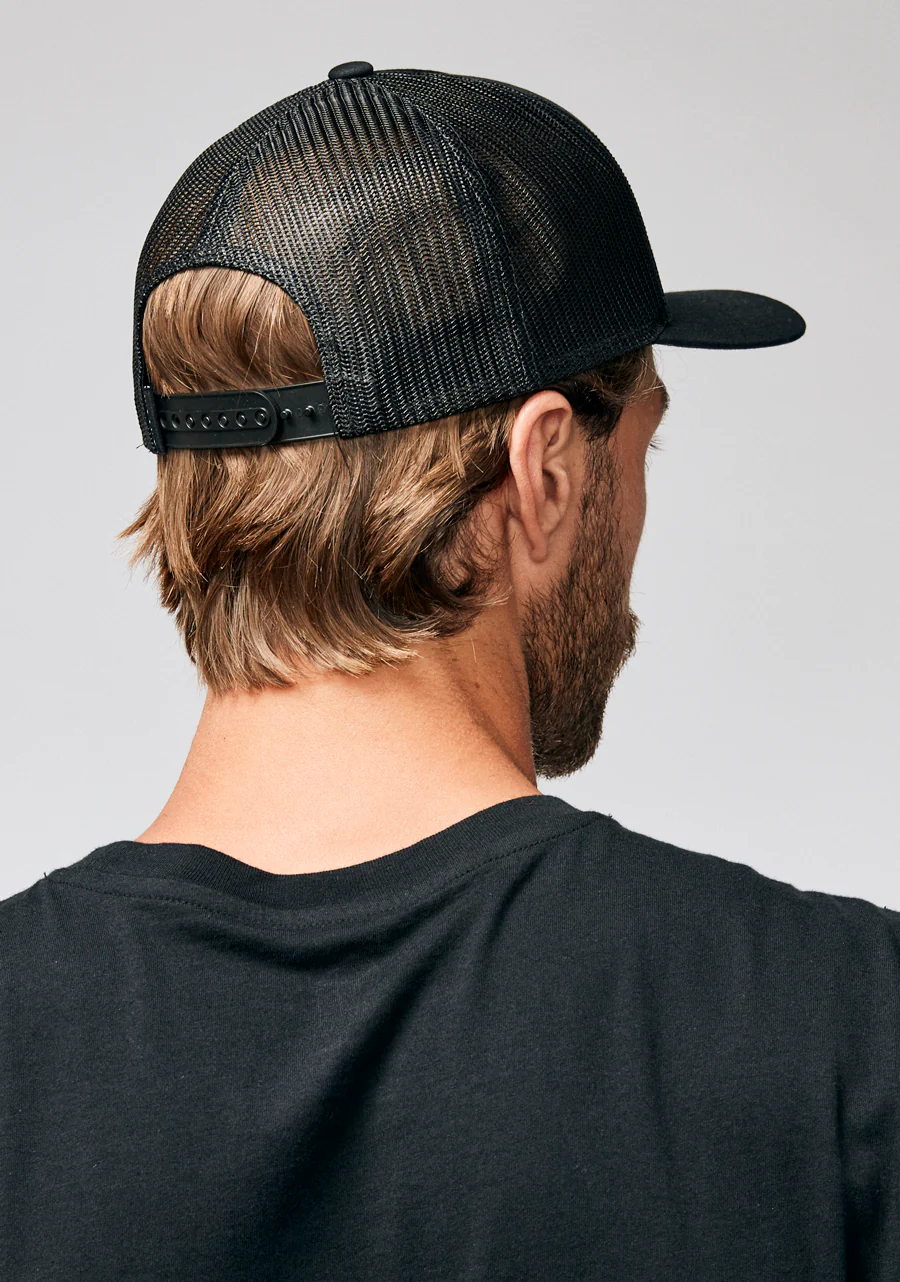 Iconed Trucker Hat - Black / Black - Image 7