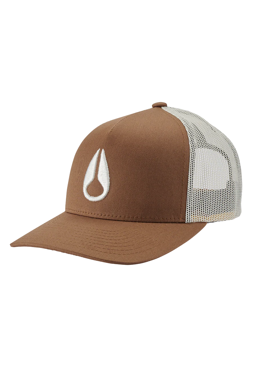 Iconed Trucker Hat - Brown / Off White