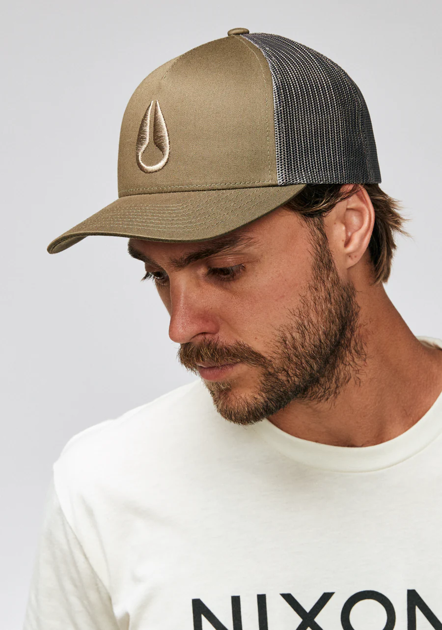 Iconed Trucker Hat - Dark Olive - Image 6