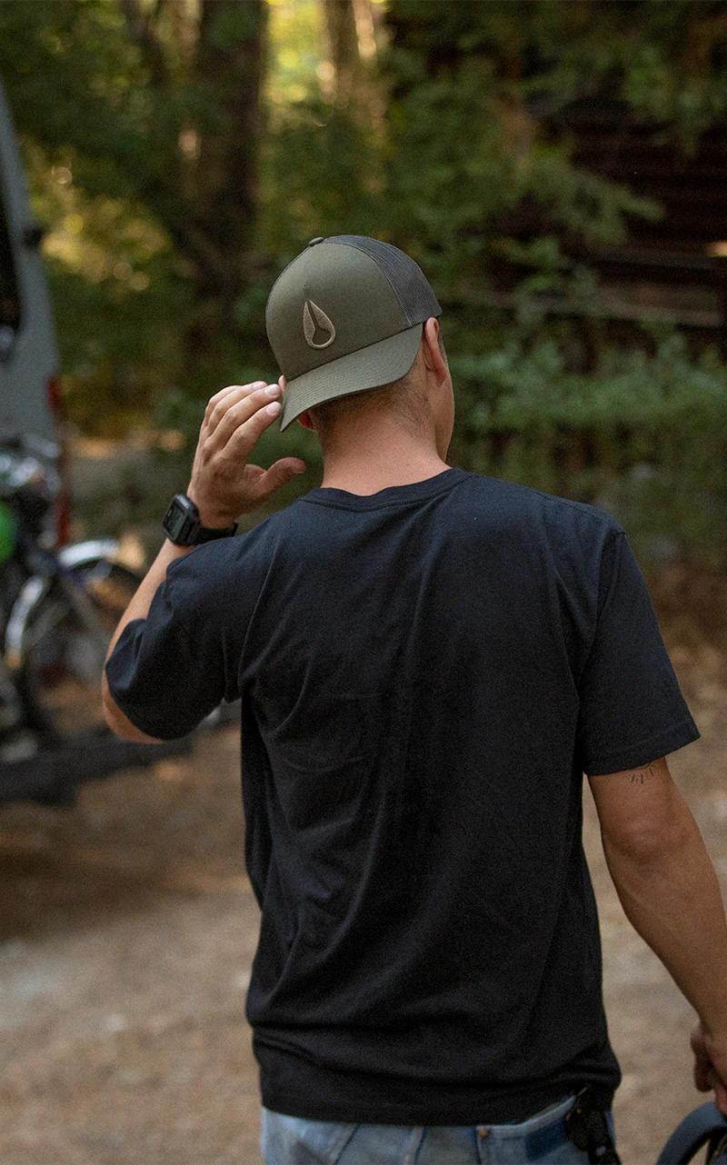 Iconed Trucker Hat - Dark Olive - Image 9