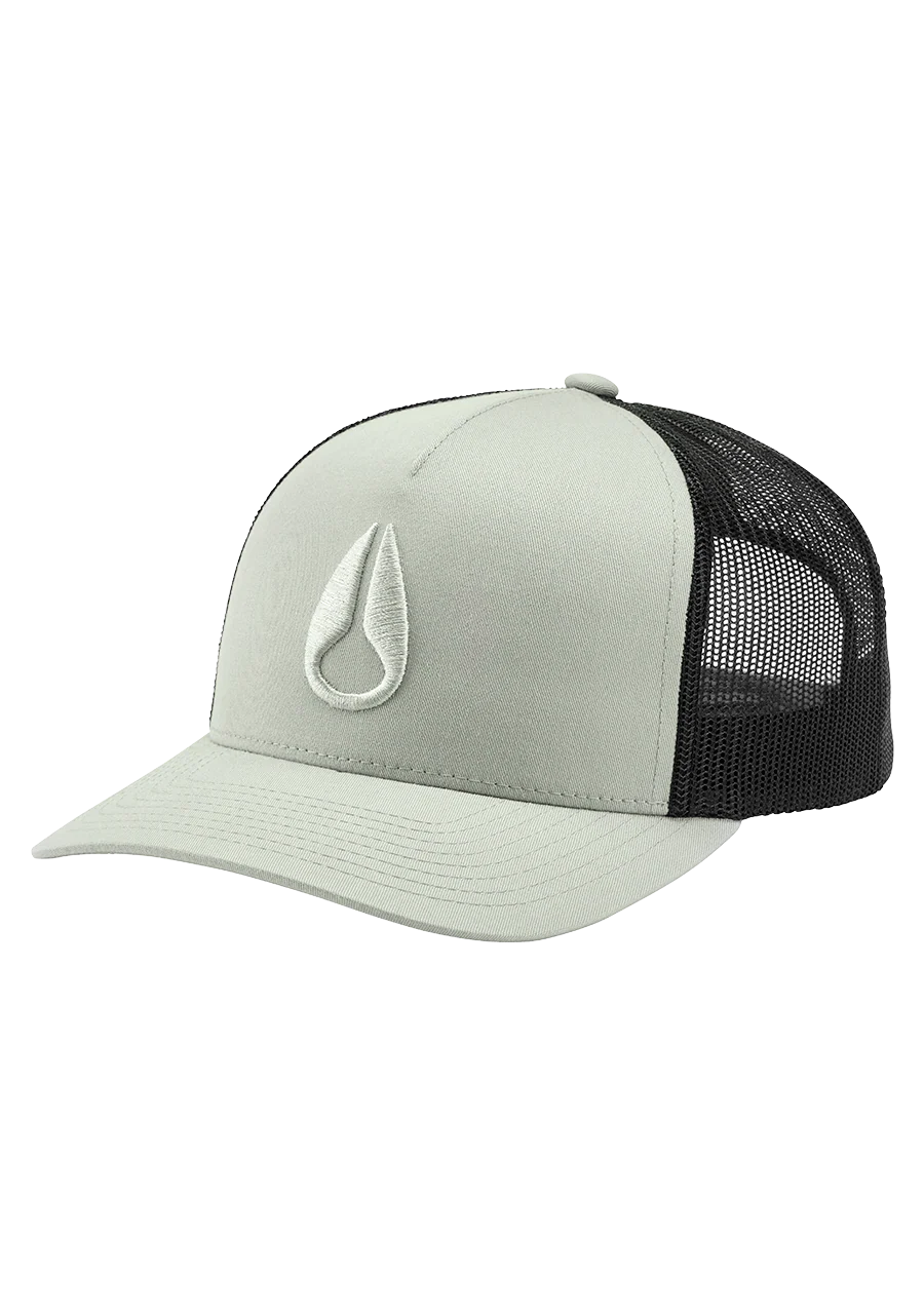 Iconed Trucker Hat - Moss Mist / Black