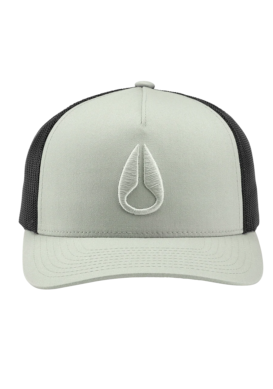 Iconed Trucker Hat - Moss Mist / Black - Image 3