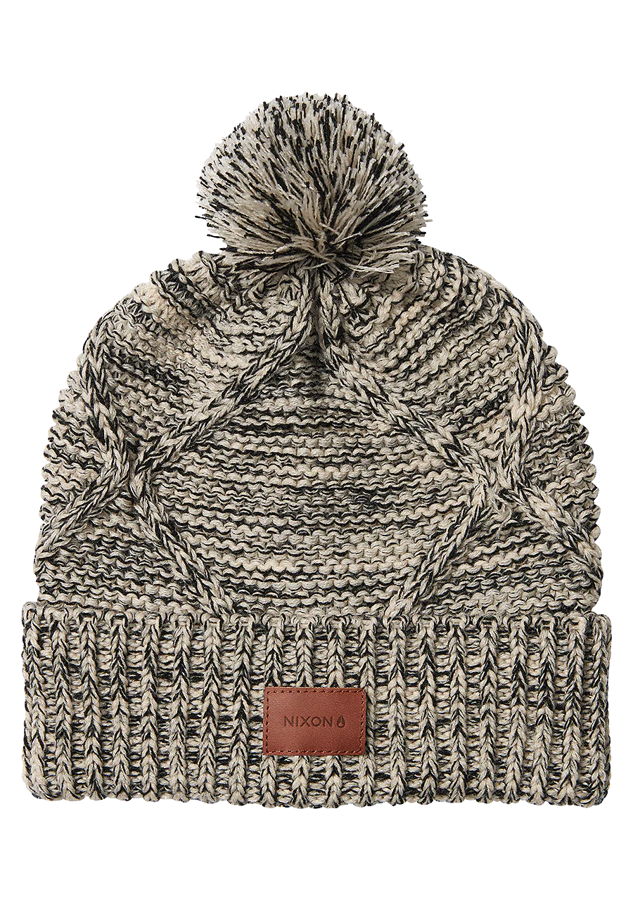 Julian Pom Beanie - Khaki / Black