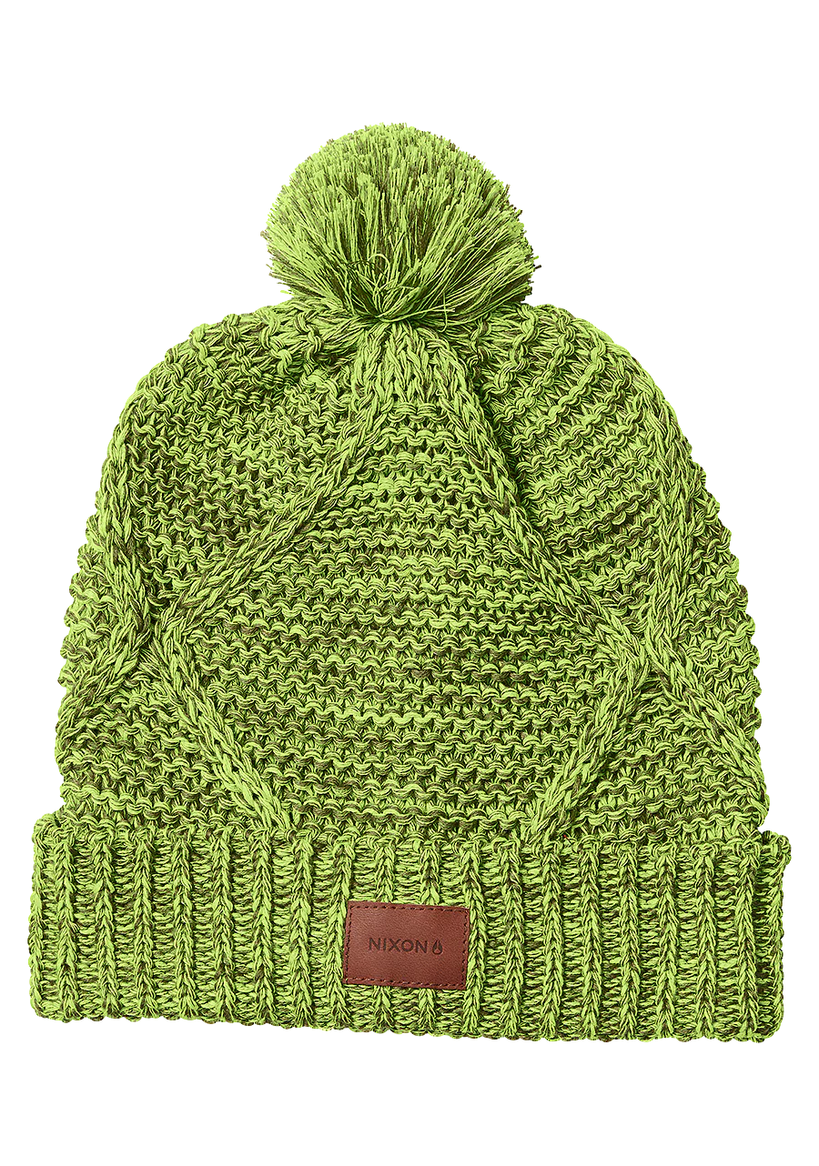 Julian Pom Beanie - Olive / Volt