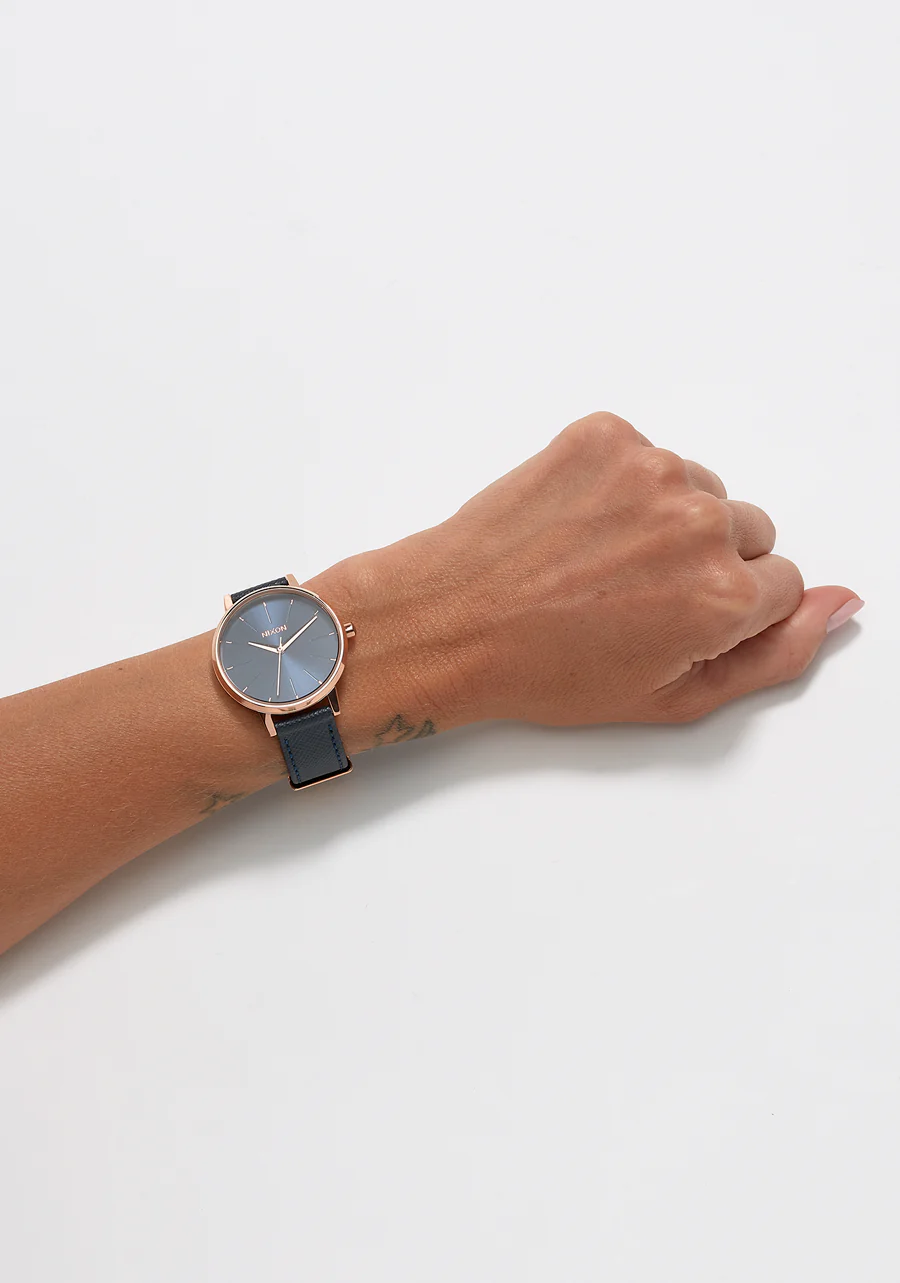 Kensington Leather - Navy / Rose Gold - Image 5