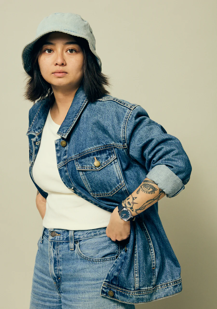 Medium Time Teller Denim - Silver / Indigo / Denim - Image 10