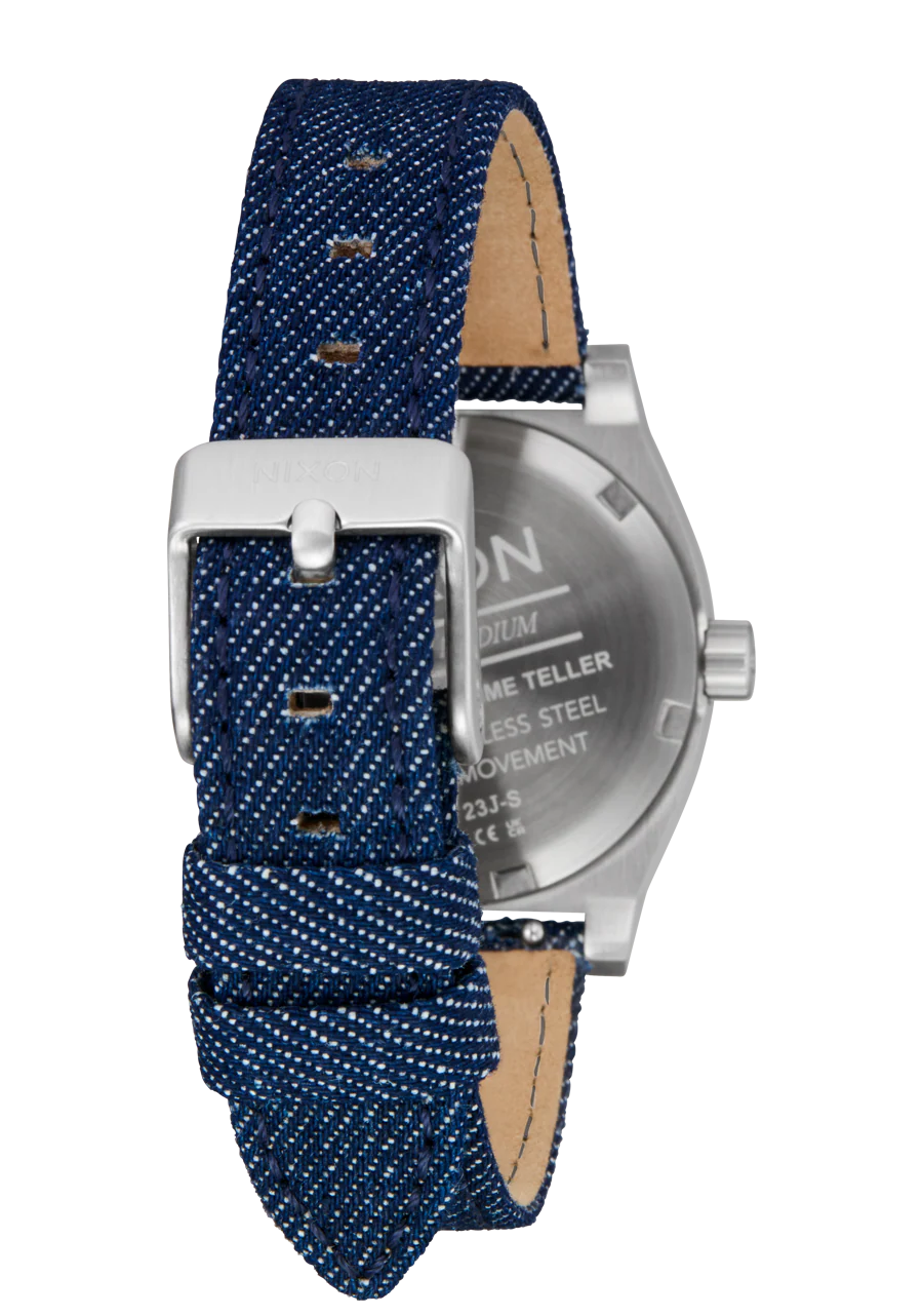 Medium Time Teller Denim - Silver / Indigo / Denim - Image 4