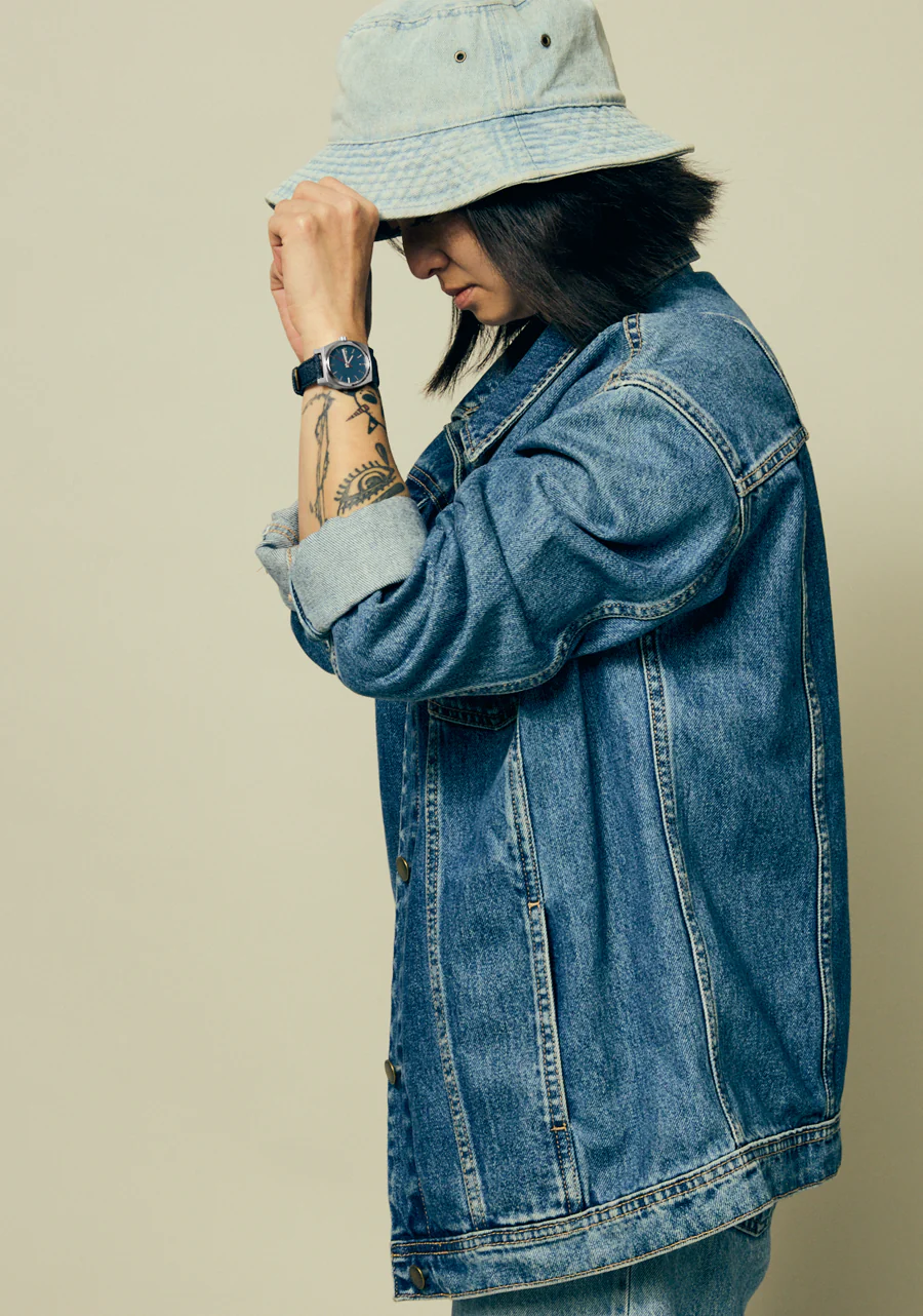 Medium Time Teller Denim - Silver / Indigo / Denim - Image 7