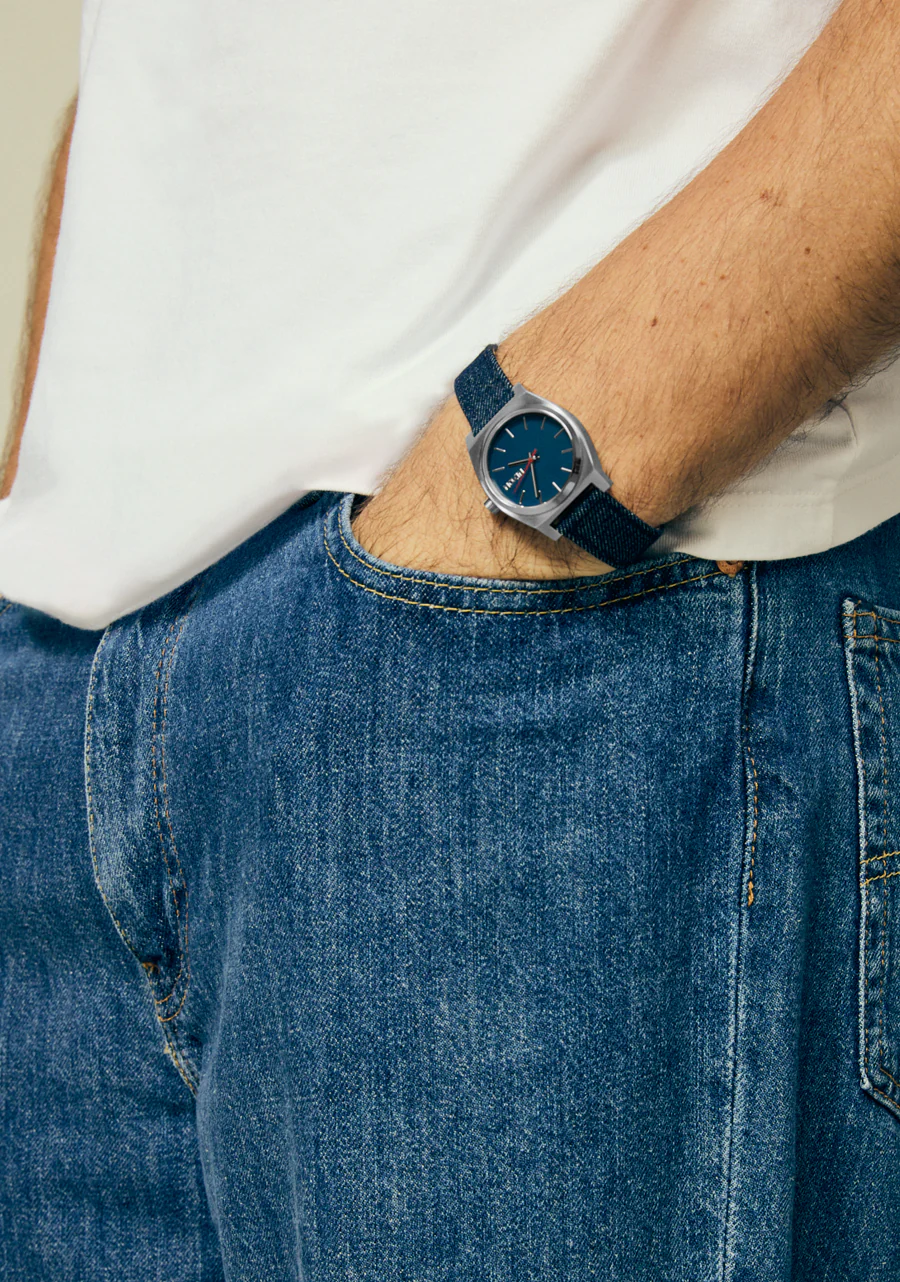 Medium Time Teller Denim - Silver / Indigo / Denim - Image 8