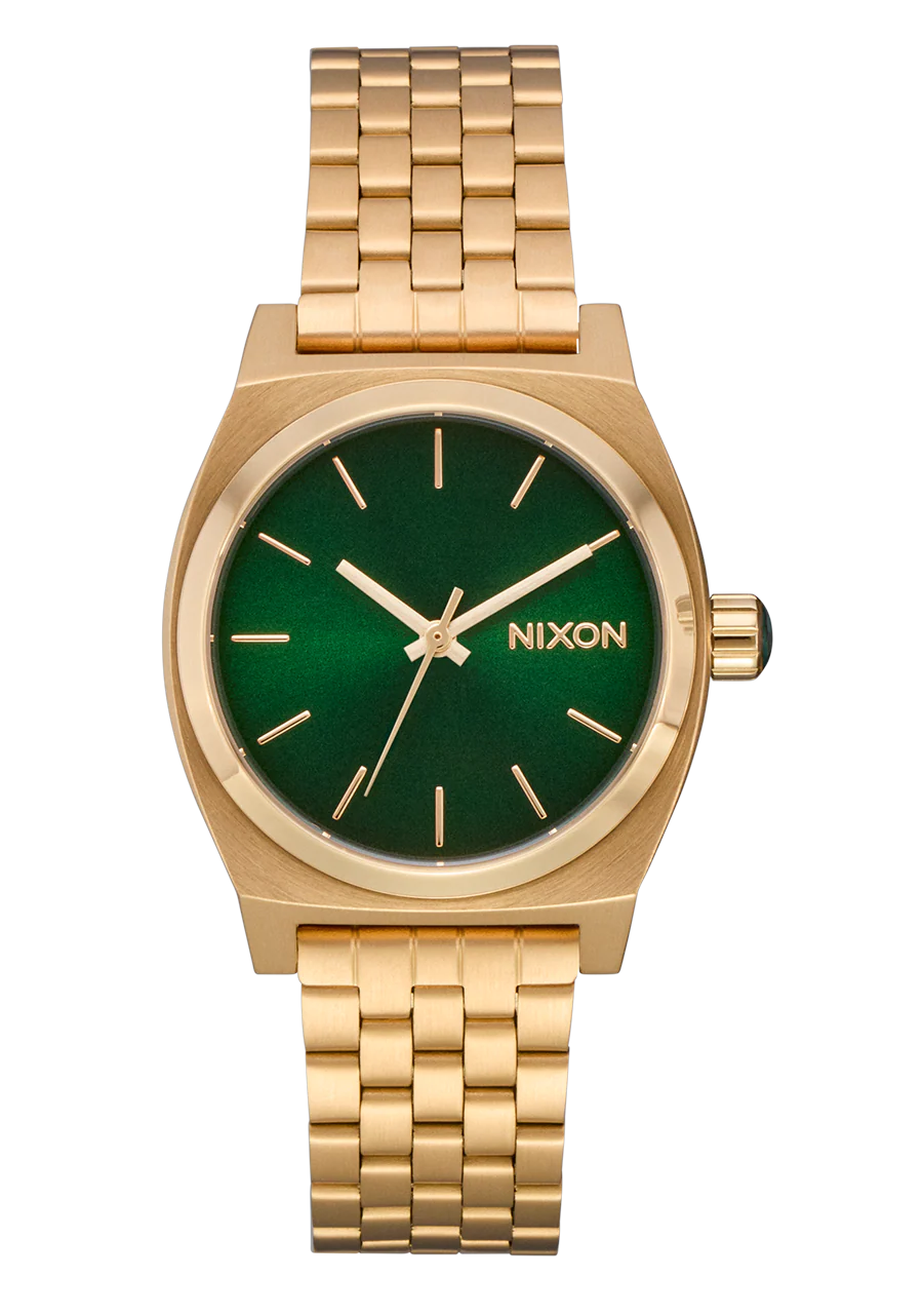 Medium Time Teller - Gold / Green Sunray