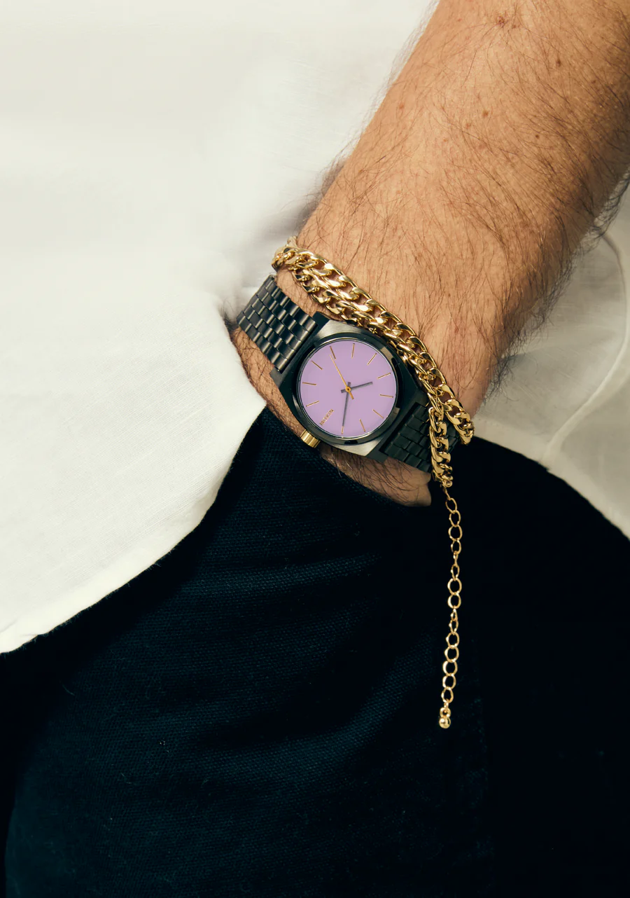 Medium Time Teller - Gunmetal / Lavender / Gold - Image 8