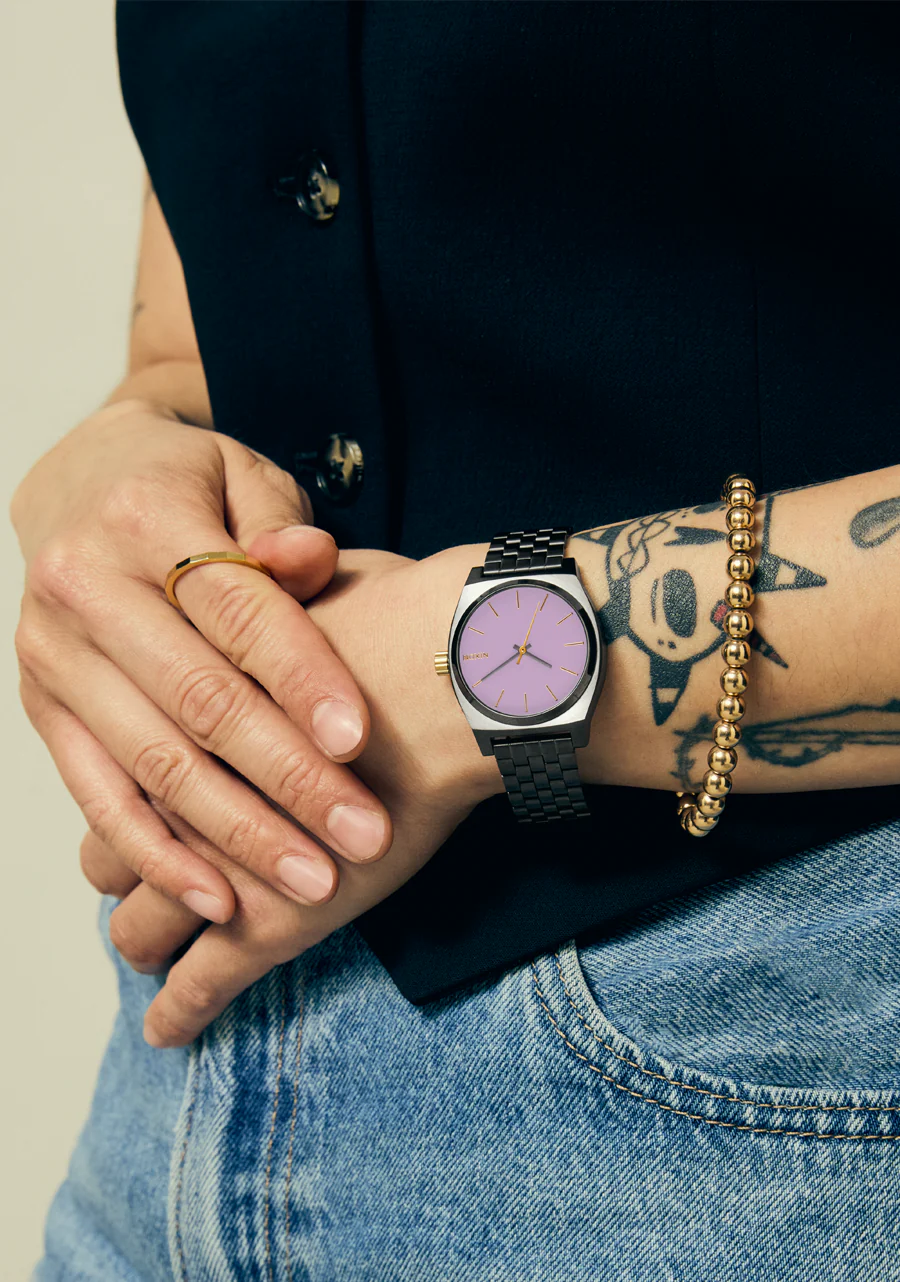 Medium Time Teller - Gunmetal / Lavender / Gold - Image 9