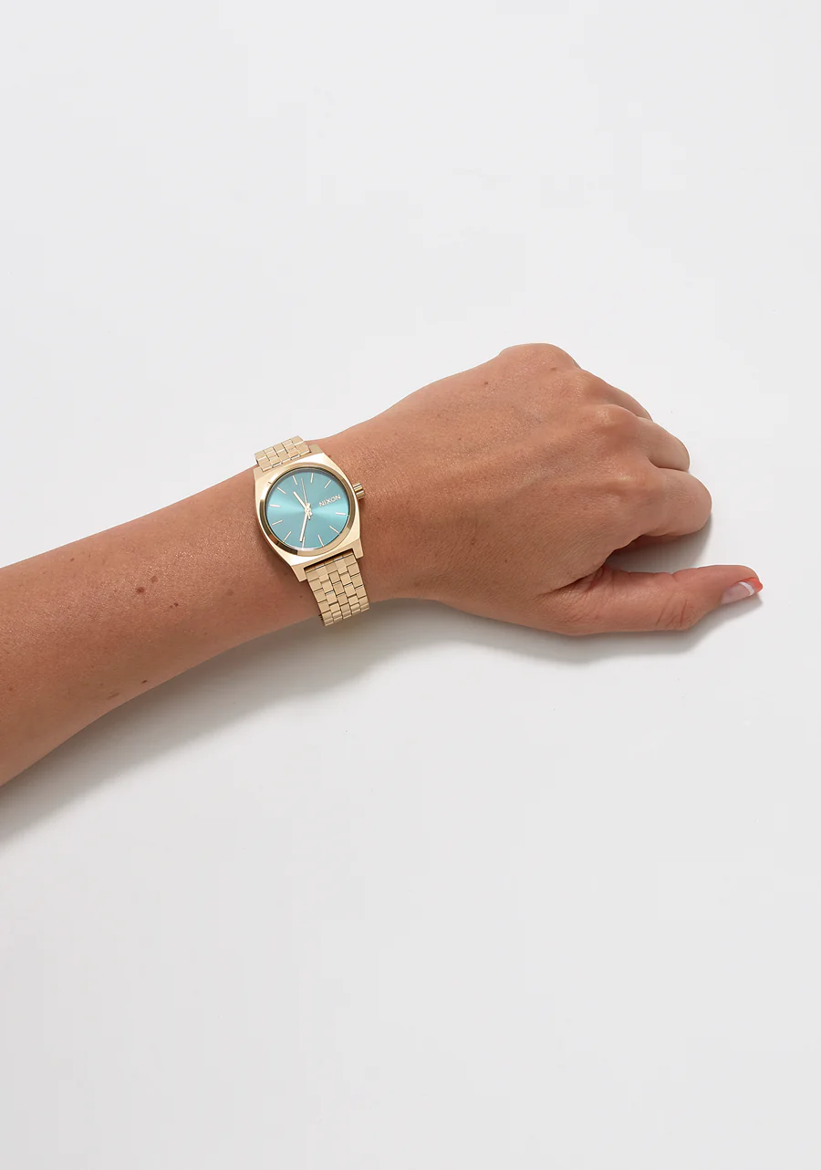 Medium Time Teller - Light Gold / Turquoise - Image 5