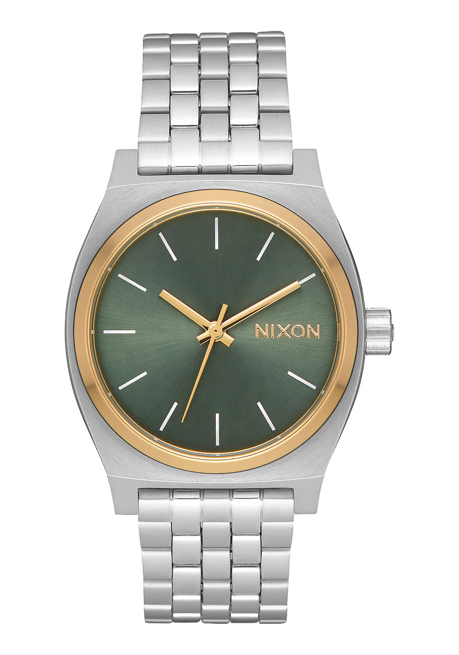 Medium Time Teller - Silver / Gold / Agave