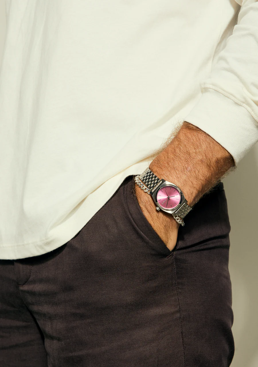 Medium Time Teller - Silver / Pink - Image 8