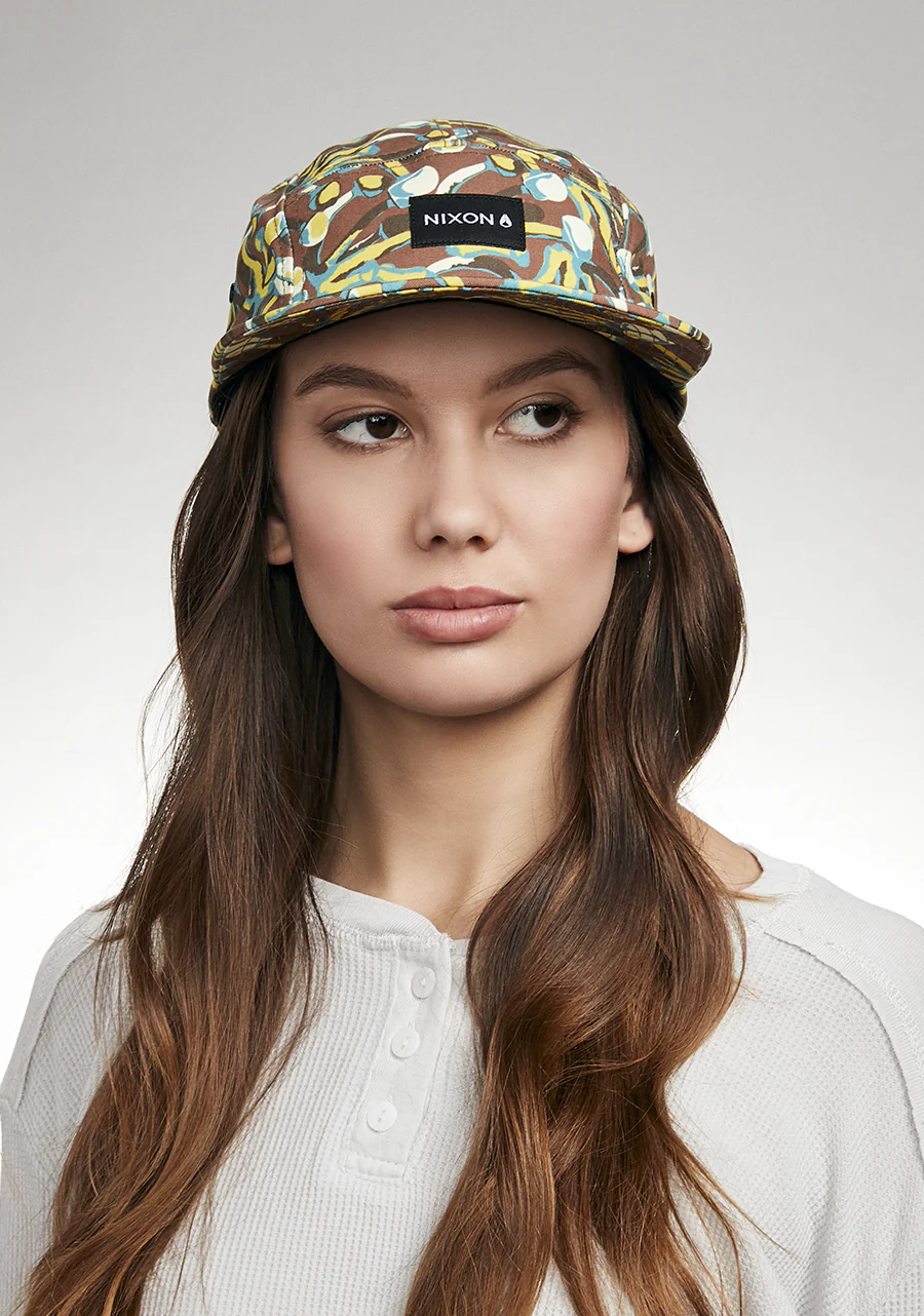 Mikey 5 Panel Hat - Brown / Multi - Image 7