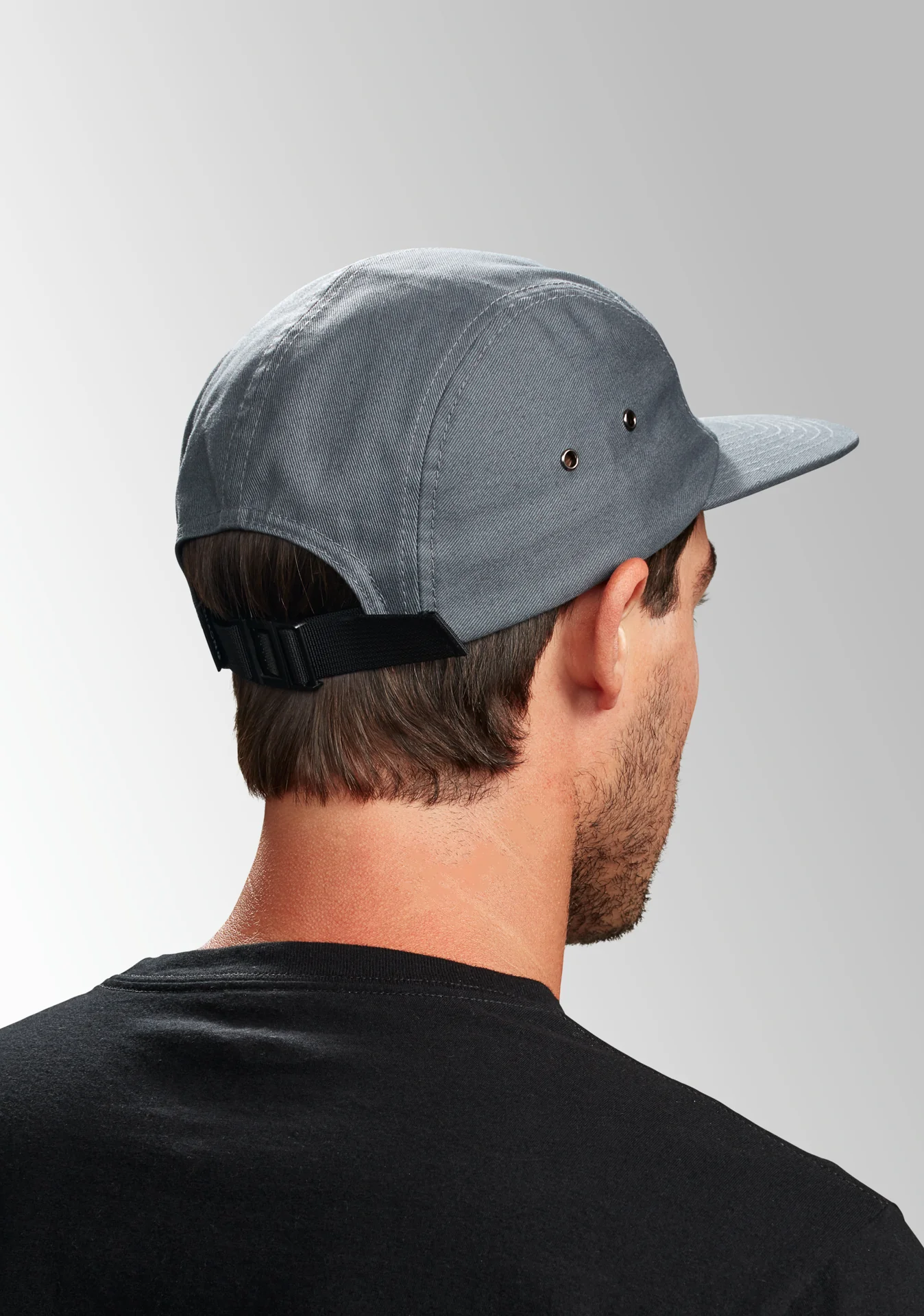 Mikey 5 Panel Hat - Gray - Image 6