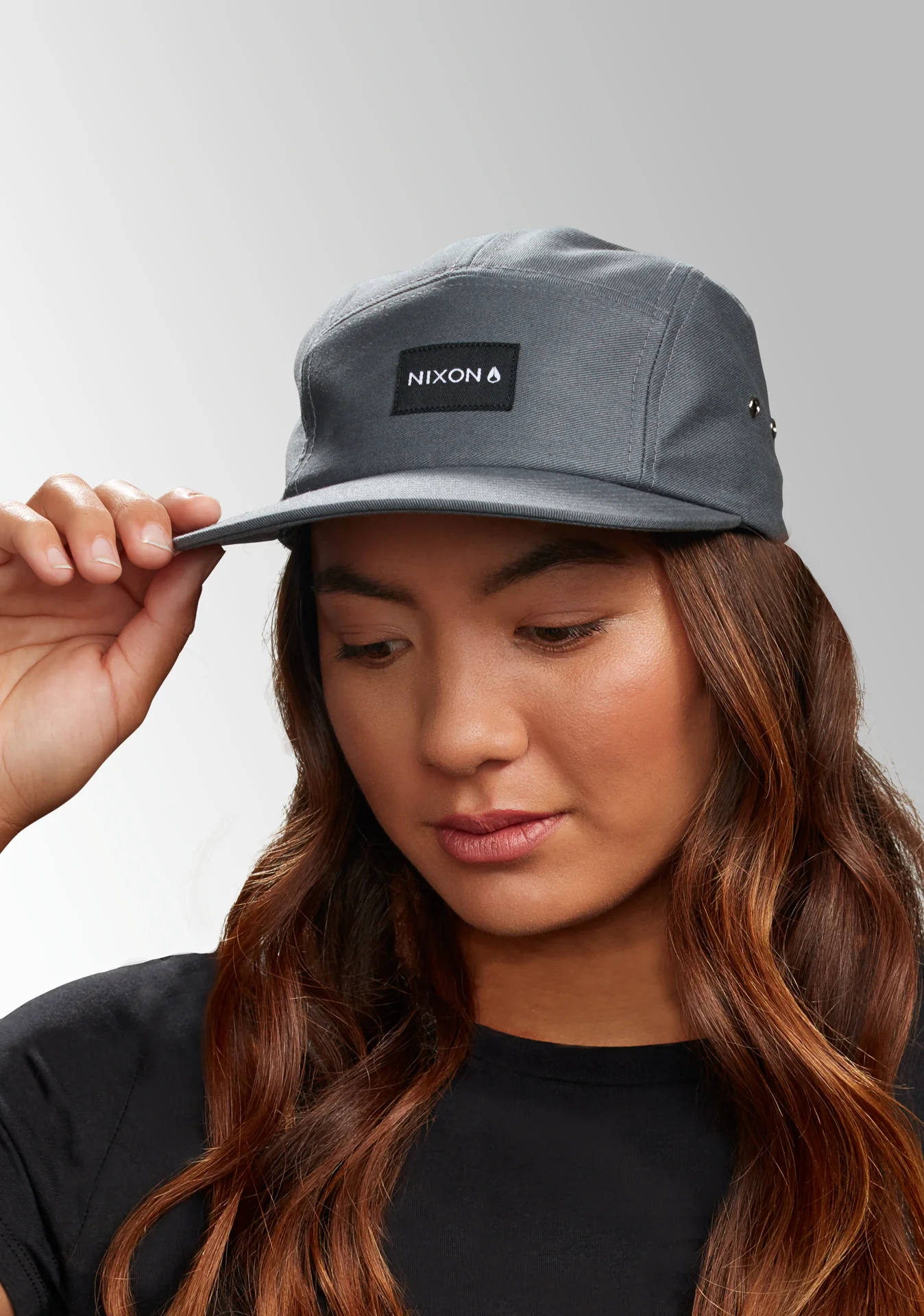 Mikey 5 Panel Hat - Gray - Image 7