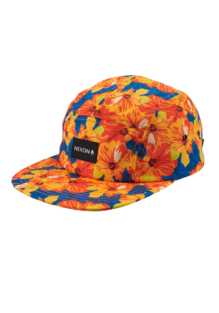 Mikey 5 Panel Hat - Orange / Multi